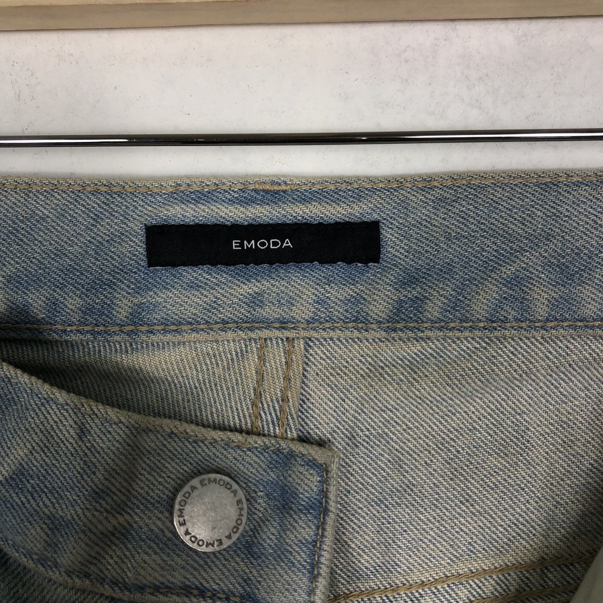 Japanese Brand 🔥RARE OVERSIZED CUT DISTRESSED DENIM EMODA ISSEY MIYAKE Size US 26 / EU 42 - 14 Thumbnail