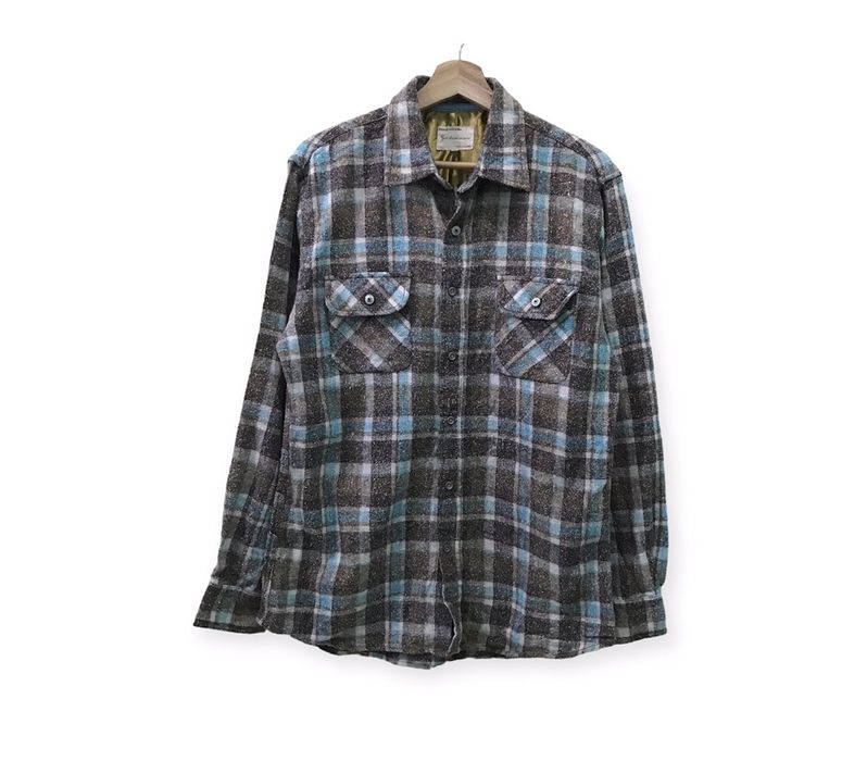 Japanese Brand Japanese Brand Plaid Tartan Flannel Shirt | Grailed