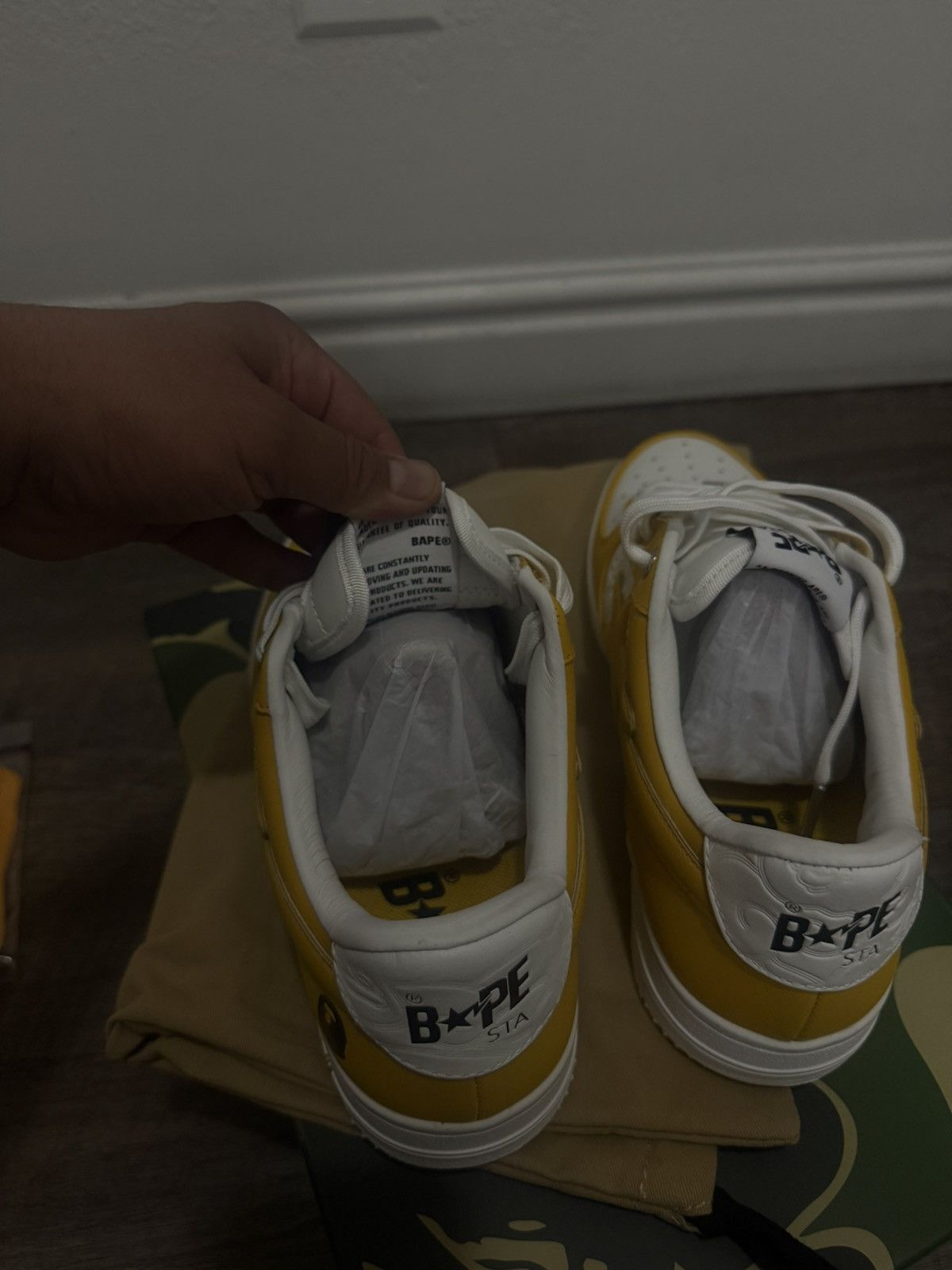 Bape Orange Cloud bapesta #3 Size US 9 / EU 42 - 7 Thumbnail