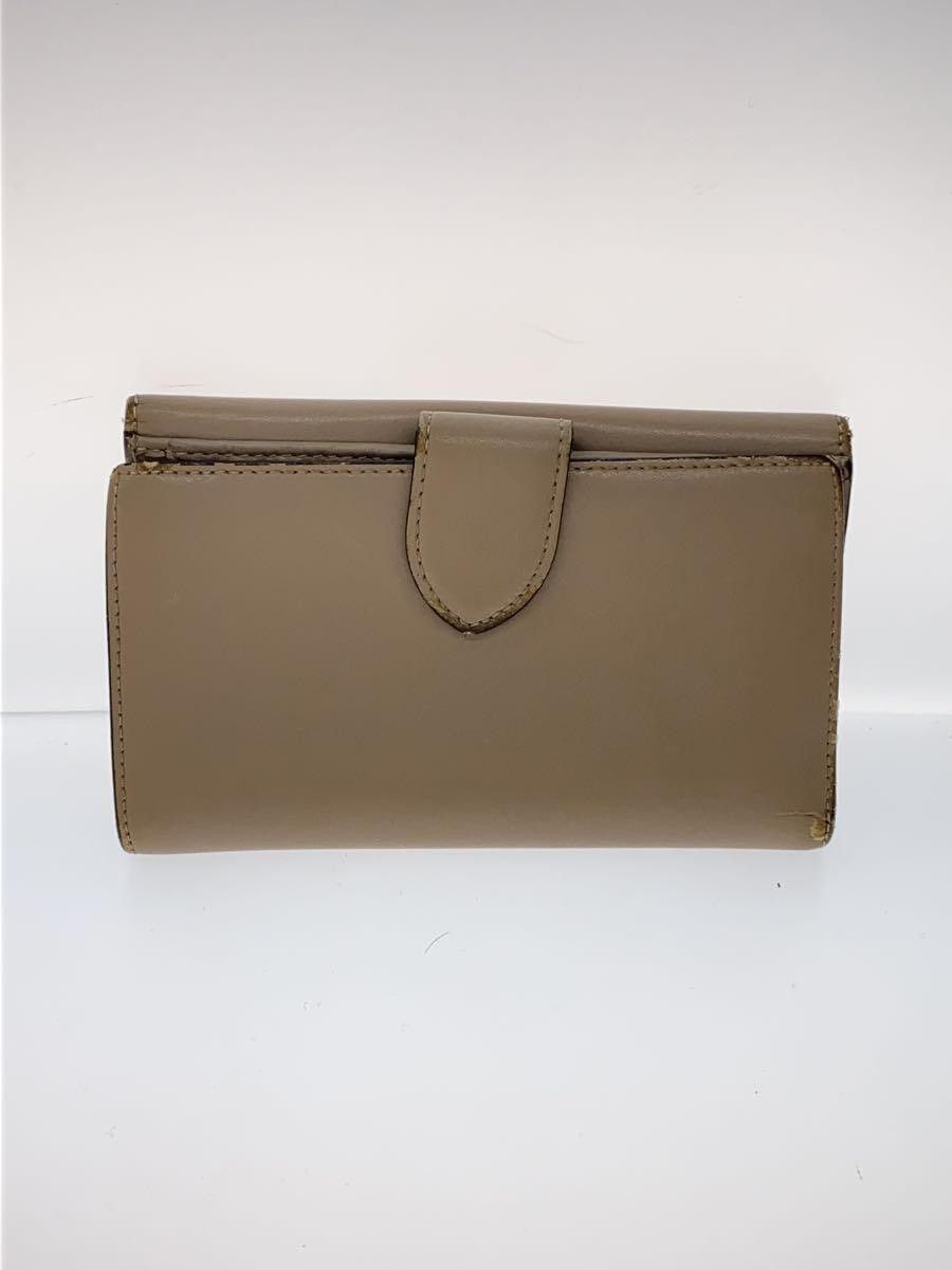 Fendi Fendi Leather Tri-Fold Wallet Beige Size ONE SIZE - 2 Thumbnail