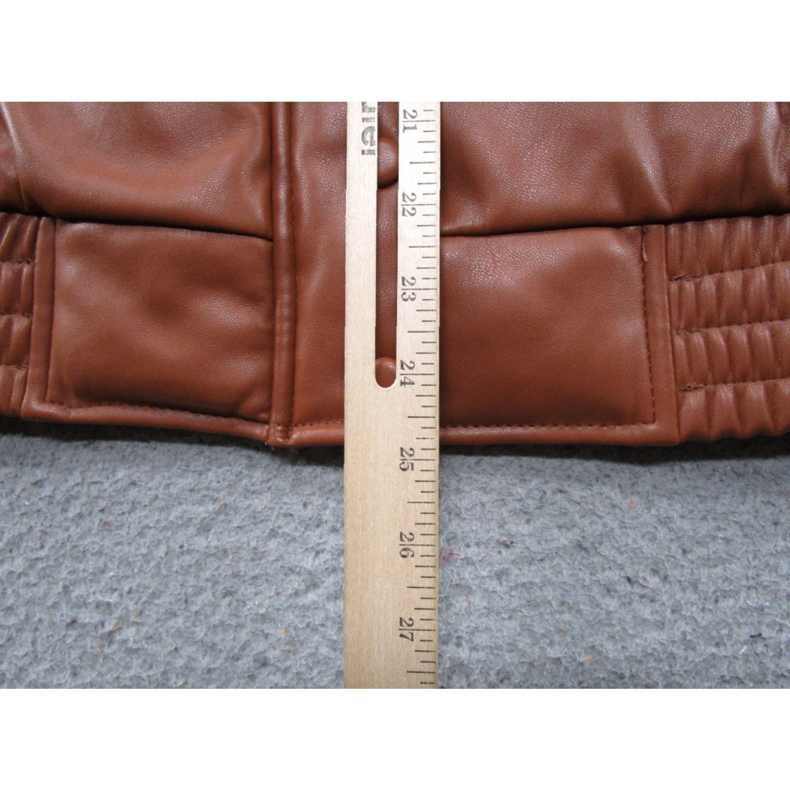Levi's Levi's Women's Jacket Motorcycle Faux Leather Zip Up Quilt Lined Brown Size S Size S / US 4 / IT 40 - 7 Thumbnail