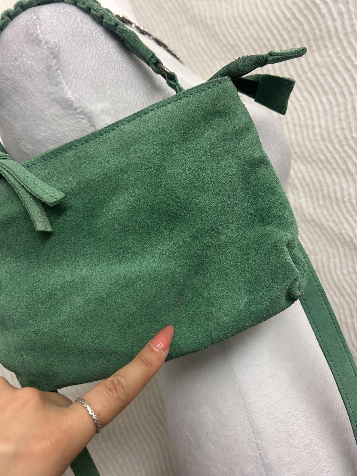 Free People Free People Green Suede Mini Purse Small Shoulder Bag Boho Size ONE SIZE - 6 Thumbnail