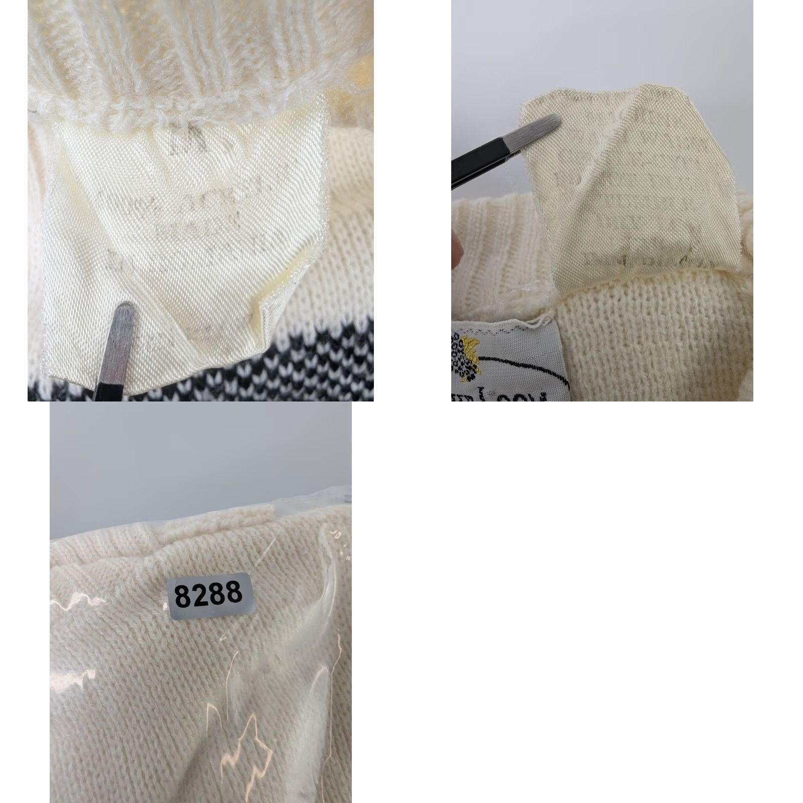 Fruit Of The Loom VINTAGE Fruit of the Loom Christmas Ugly Sweater Knit Crew Neck Long Sleeve Beige M Women Pullover Pattern: holiday Size M / US 6-8 / IT 42-44 - 8 Thumbnail