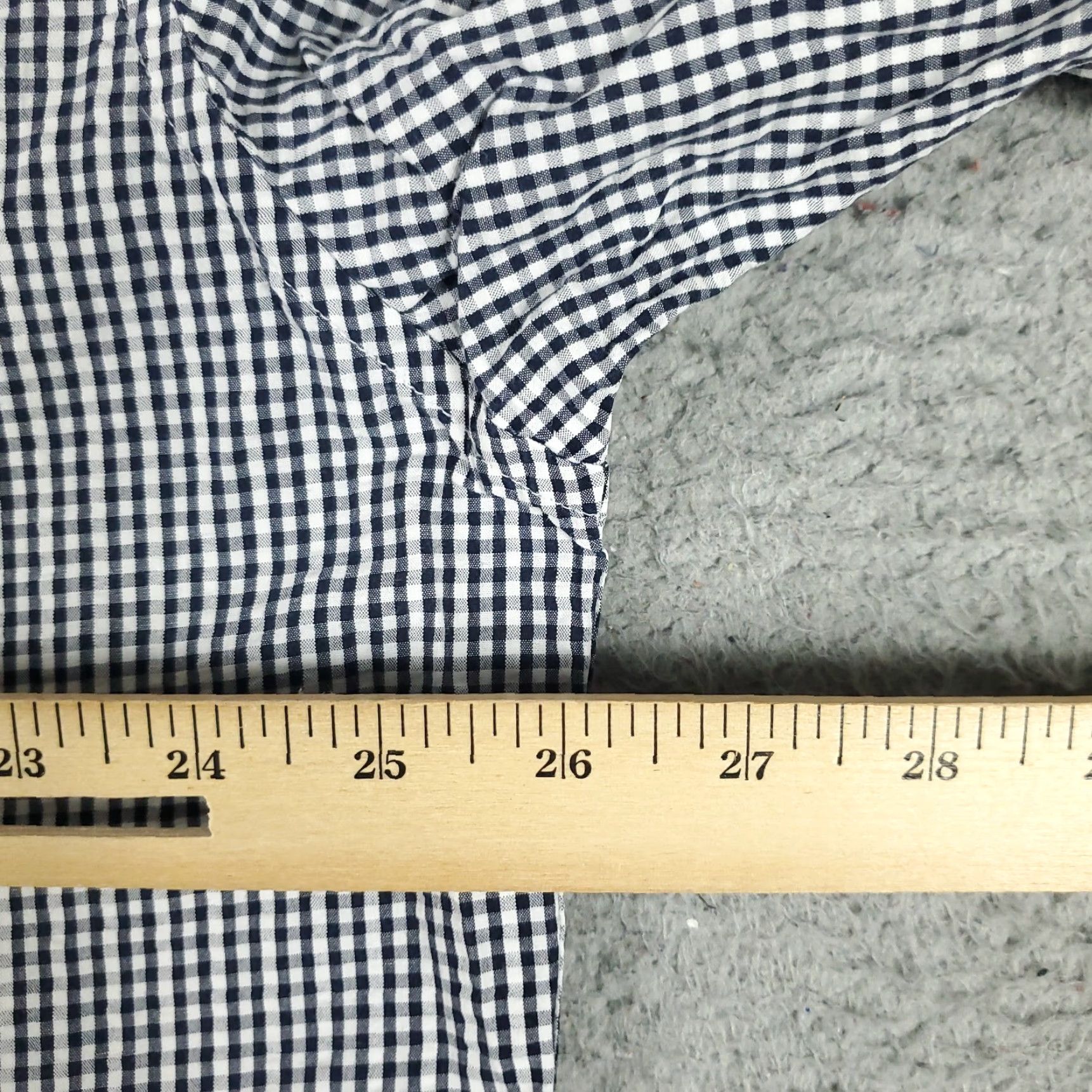 Nautica Nautica Casual Button-Up Shirt Mens 2XL Blue White Check Long Sleeve Size US XXL / EU 58 / 5 - 7 Thumbnail