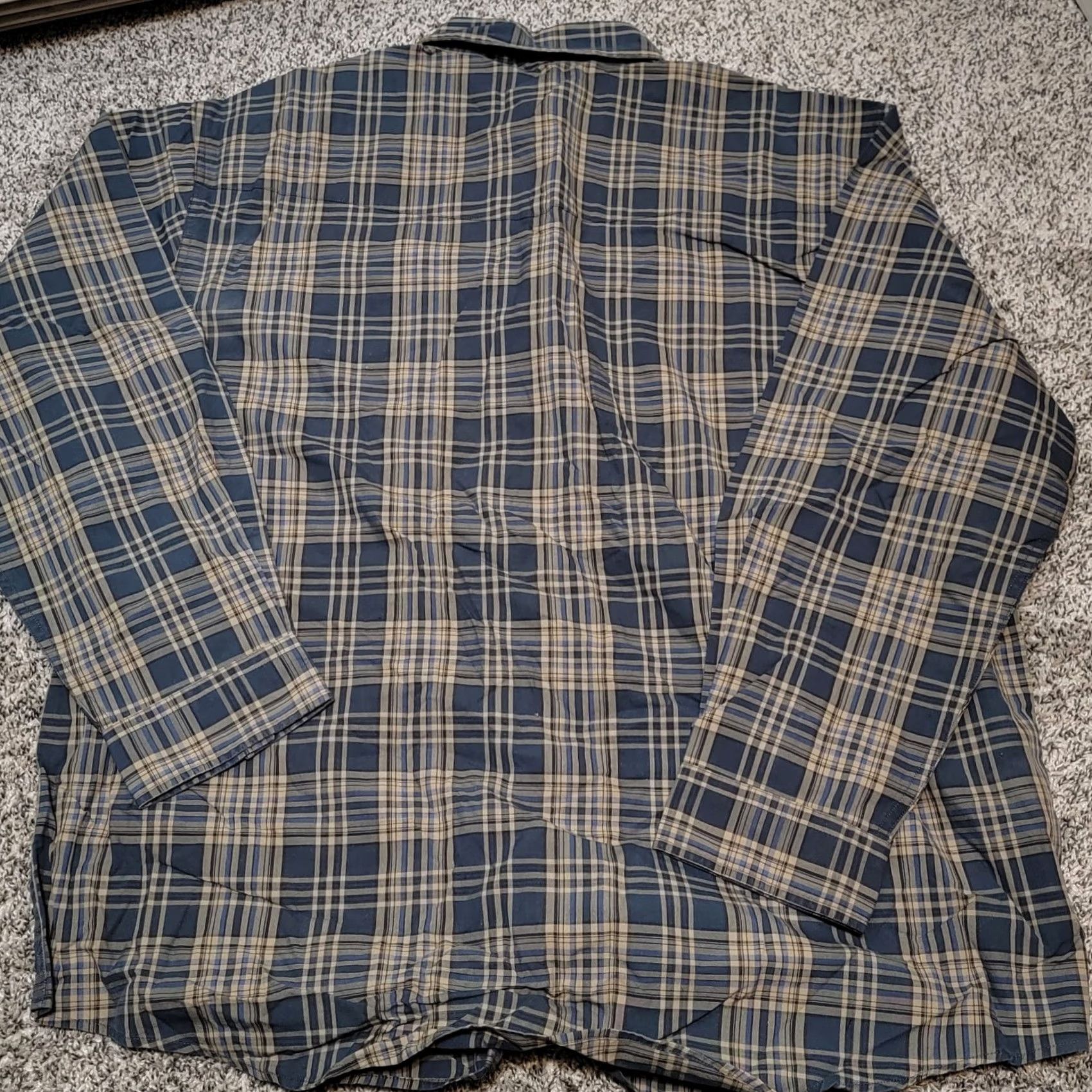 Carhartt VINTAGE Carhartt Long Sleeve Pearl Snap Work Wear Plaid Shirt Mens XL Size US XL / EU 56 / 4 - 2 Thumbnail