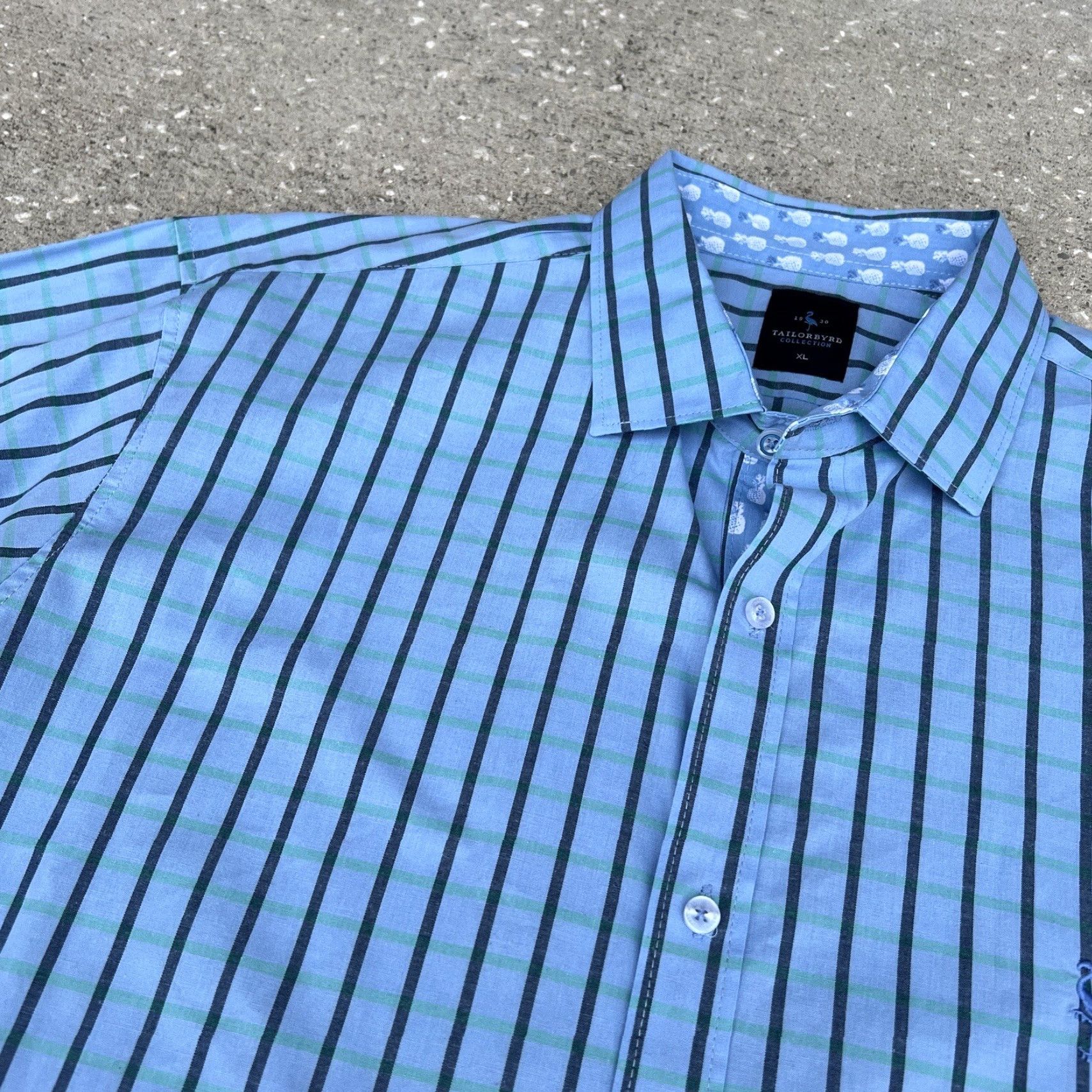 Tailorbyrd VINTAGE TAILORBYRD Cotton Button-Up Shirt XL Men Long Sleeve Plaid Blue Green Casual Size US XL / EU 56 / 4 - 2 Thumbnail