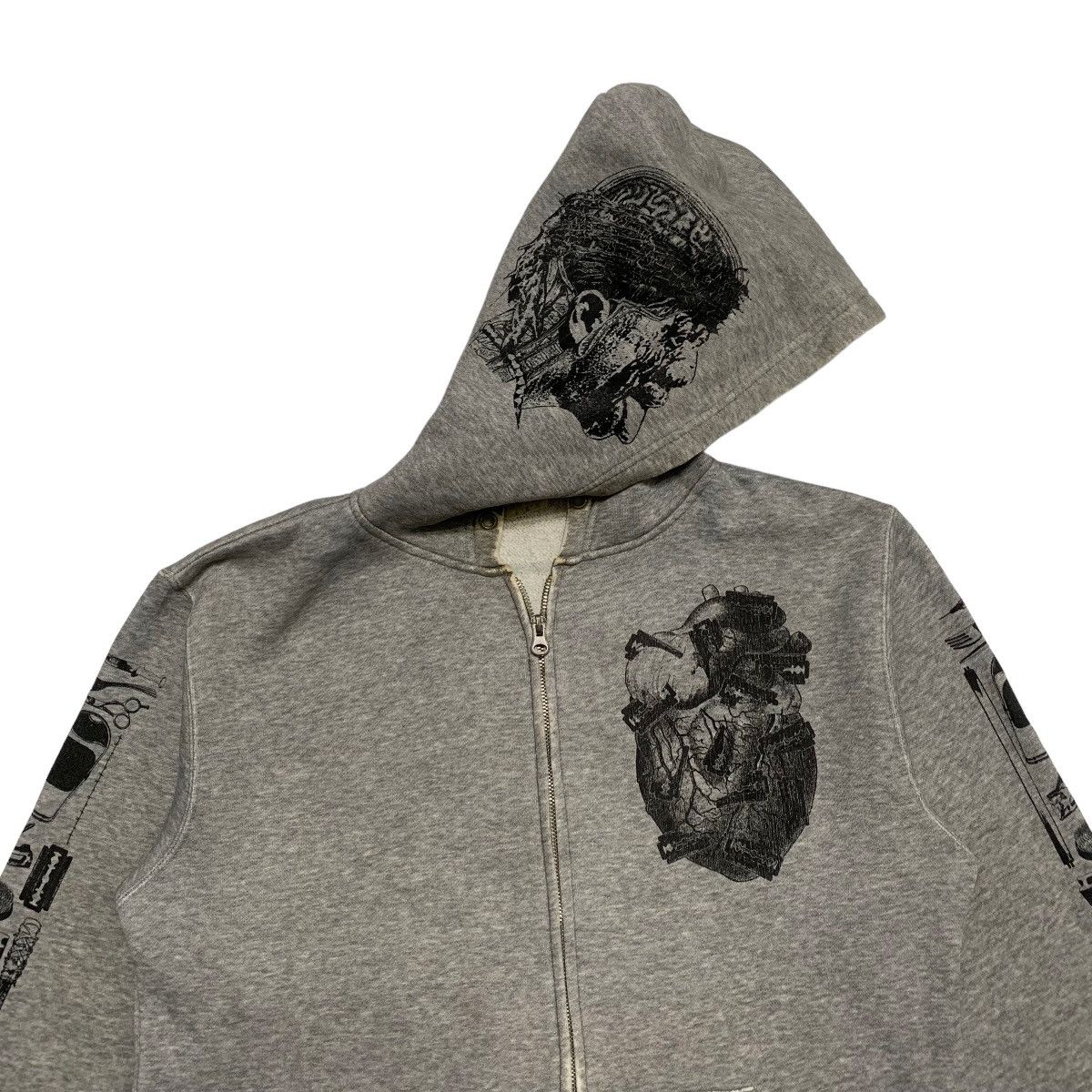 Vintage Vintage Crazy Till Death Punk Zipper Hoodie Size US M / EU 48-50 / 2 - 5 Thumbnail