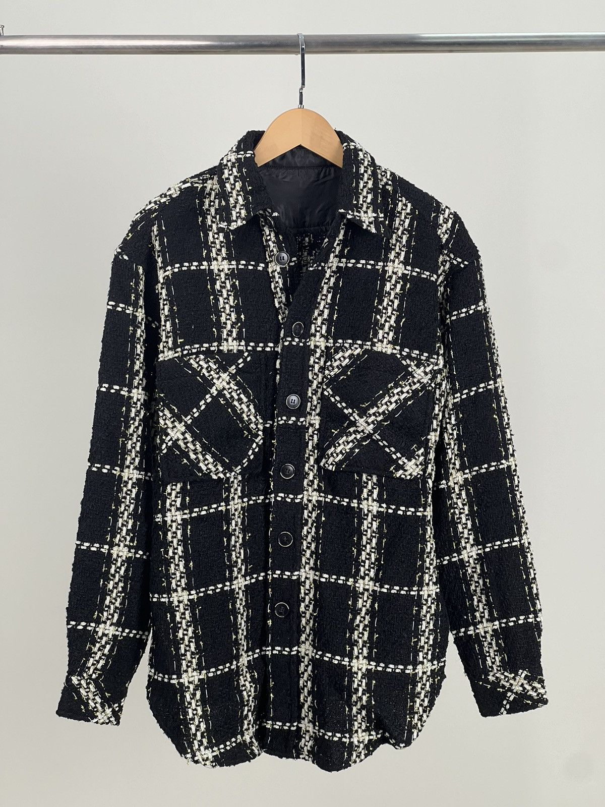 Japanese Brand Tweed shirt jacket Size US M / EU 48-50 / 2 - 1 Thumbnail