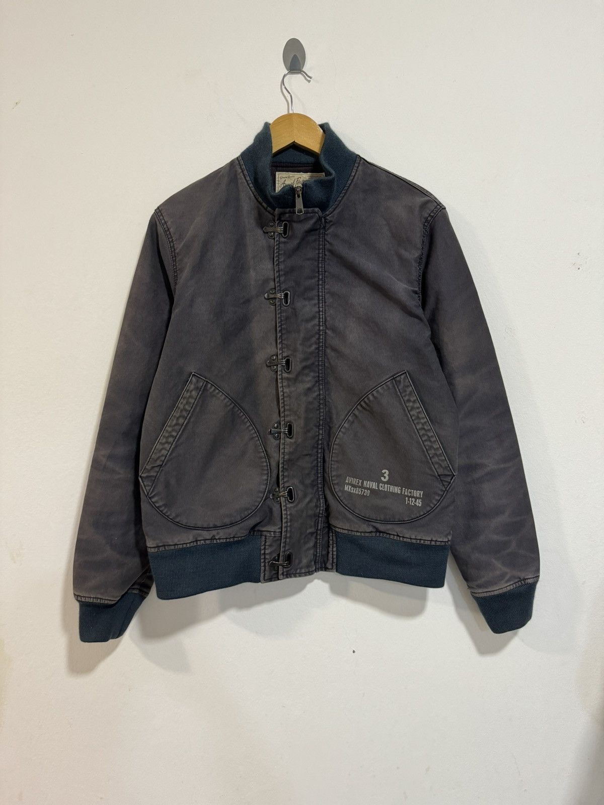 Avirex × Vintage Vintage Avirex U.S Navy Faded Grey Jacket Size US M / EU 48-50 / 2 - 1 Thumbnail