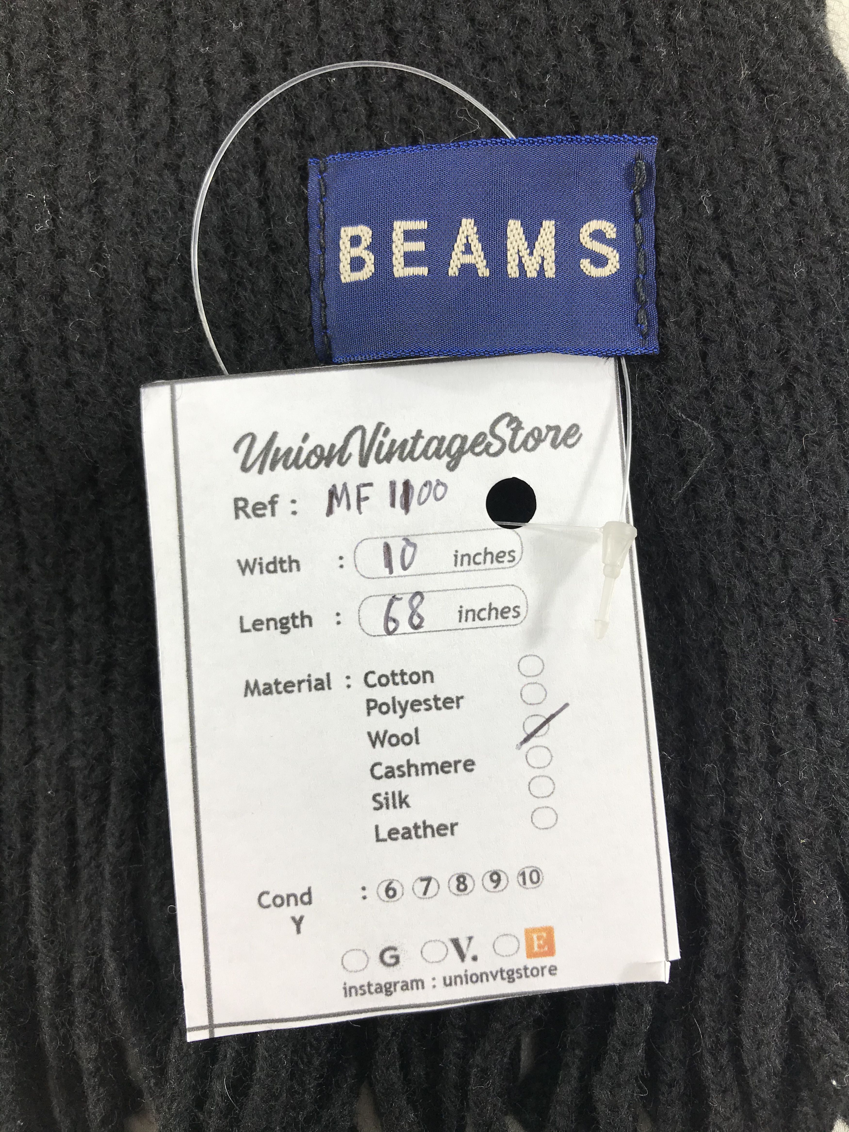 Beams Japan Vintage Beams Scarf/Muffler/Neckwear MF1100 Size ONE SIZE - 4 Thumbnail
