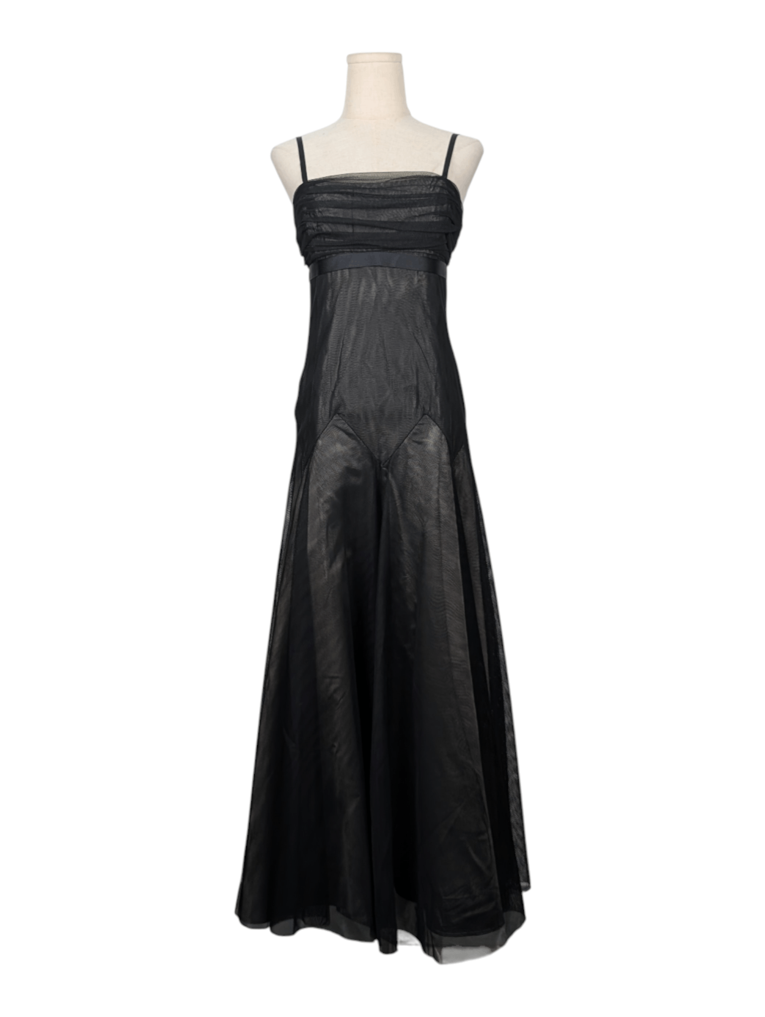 Vera Wang Black Mesh Dress Size XS / US 0-2 / IT 36-38 - 1 Thumbnail