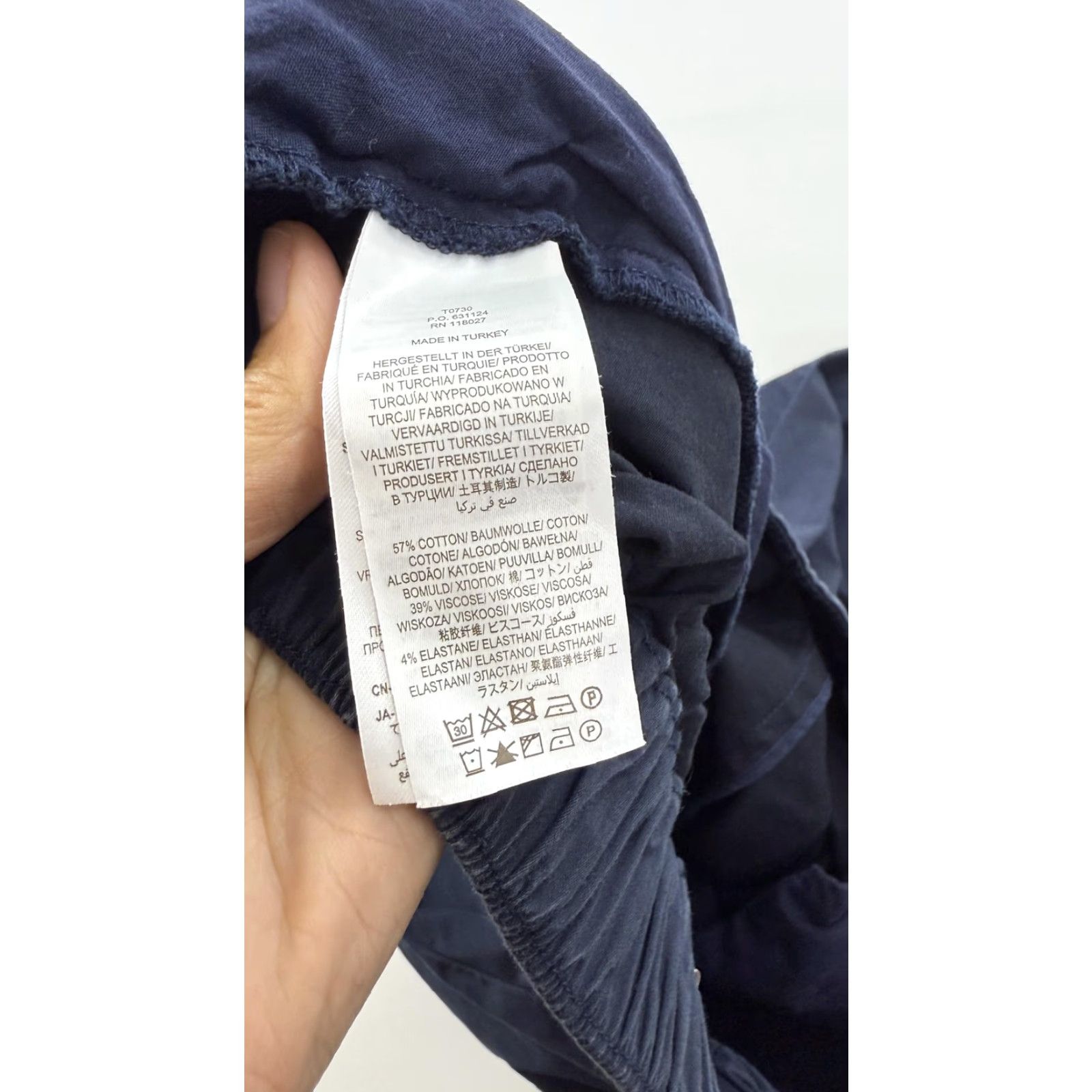 Boden Boden Pants Womens 16 Navy Blue Pull On Cropped Stretch Pockets Casual Size 38" / US 16 / IT 52 - 5 Thumbnail