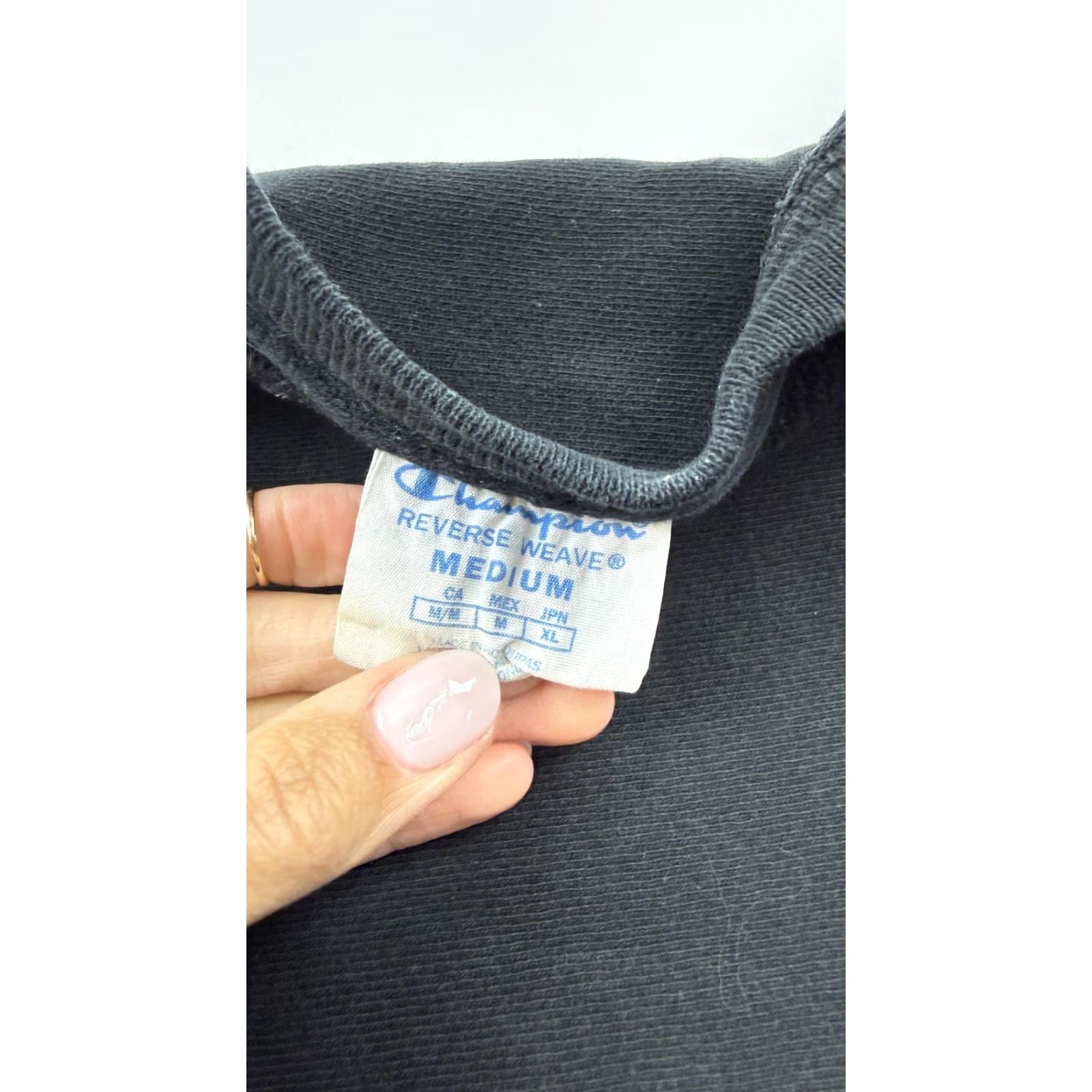 Champion Champion Reverse Weave Sweatshirt Mens Medium Black Crewneck Pullover C Logo Size US M / EU 48-50 / 2 - 5 Thumbnail