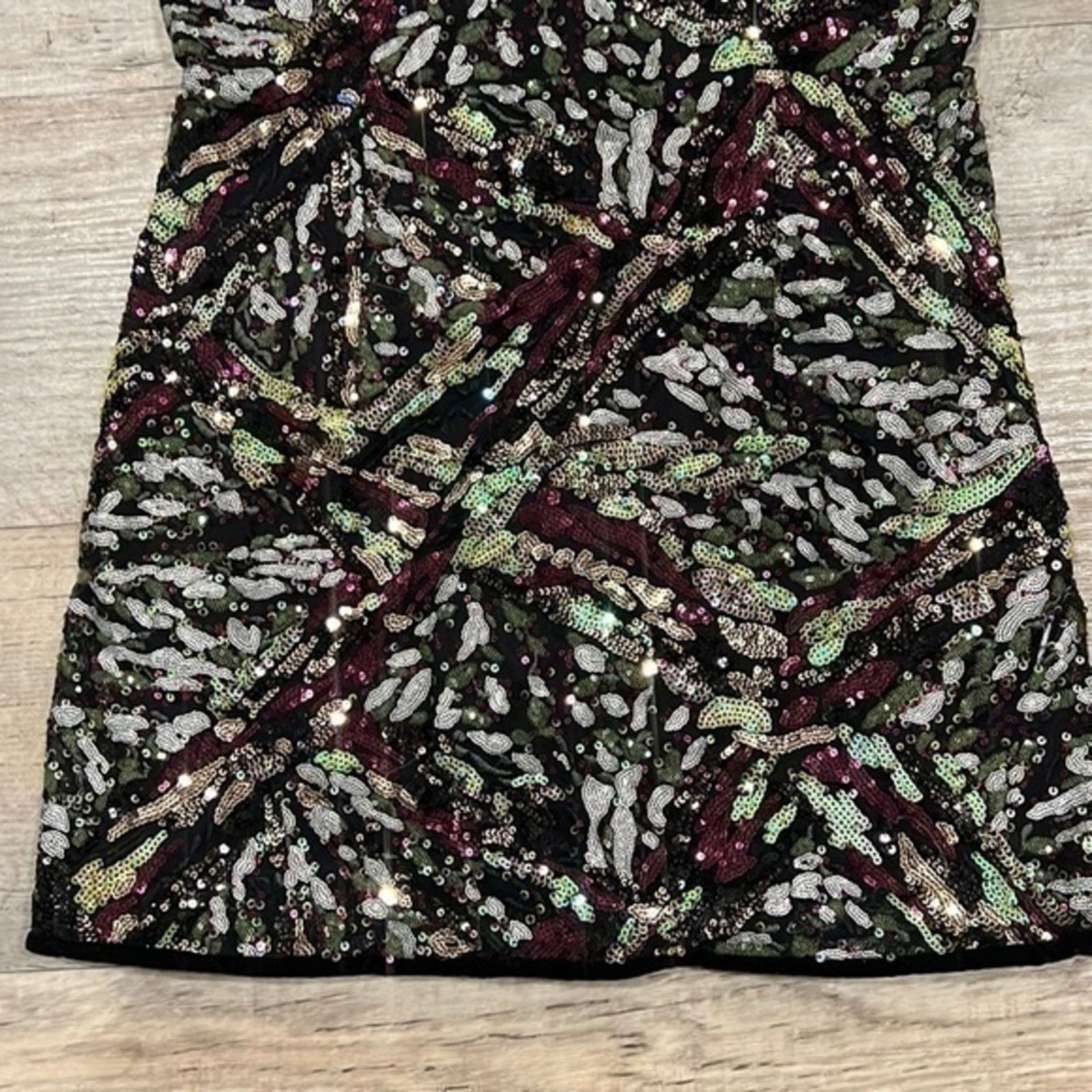 Zara ZARA Sequin Shoulder Pad Mini Dress NWT Size M / US 6-8 / IT 42-44 - 16 Thumbnail