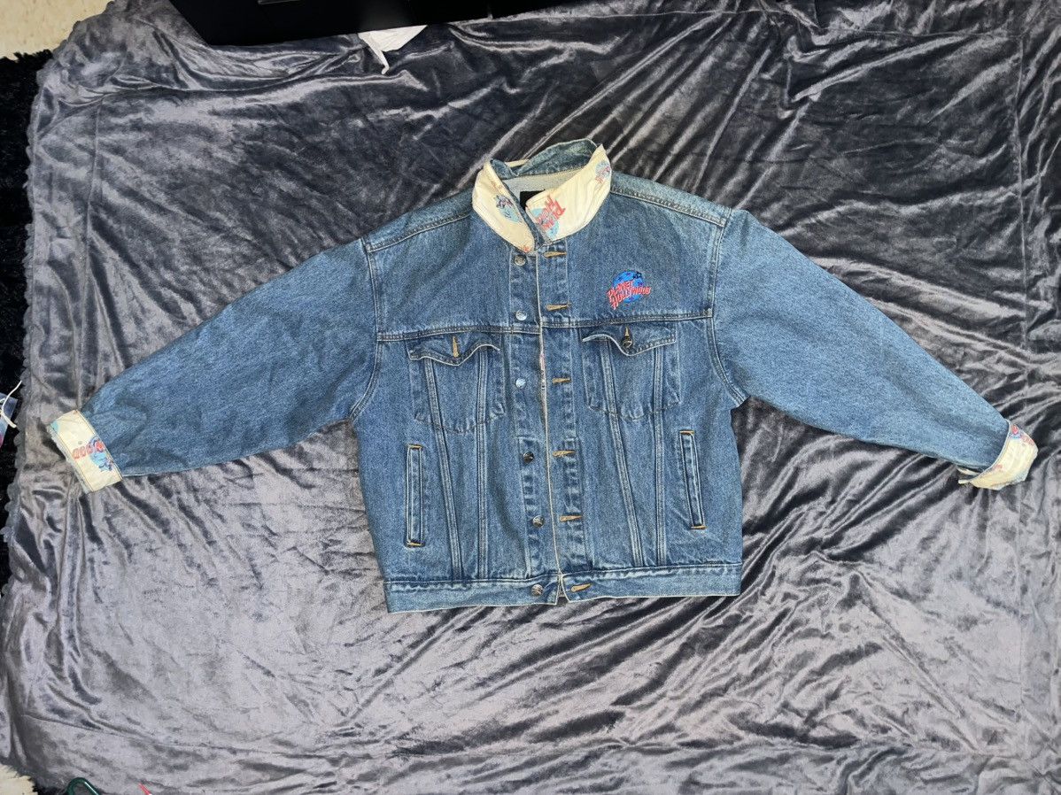 Planet Hollywood Vintage 90s Planet Hollywood Jean/ Denim Jacket Size M / US 6-8 / IT 42-44 - 6 Thumbnail