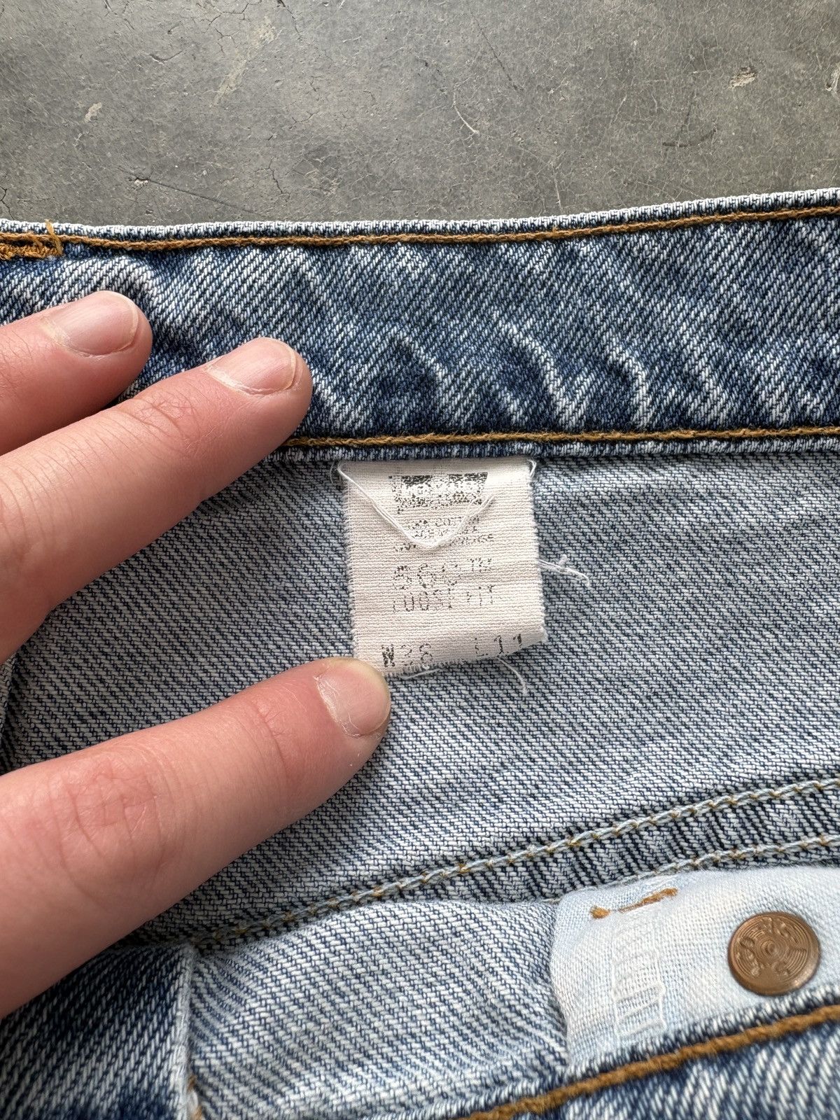 Levi's Vintage 90s Levis 560 Denim Shorts Baggy Loose Size US 36 / EU 52 - 4 Thumbnail