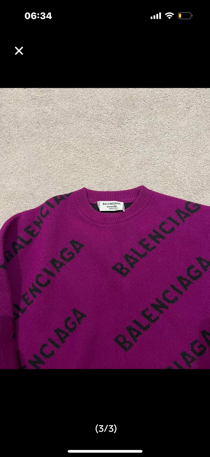 Balenciaga Balenciaga all over logo sweater Size US M / EU 48-50 / 2 - 3 Thumbnail