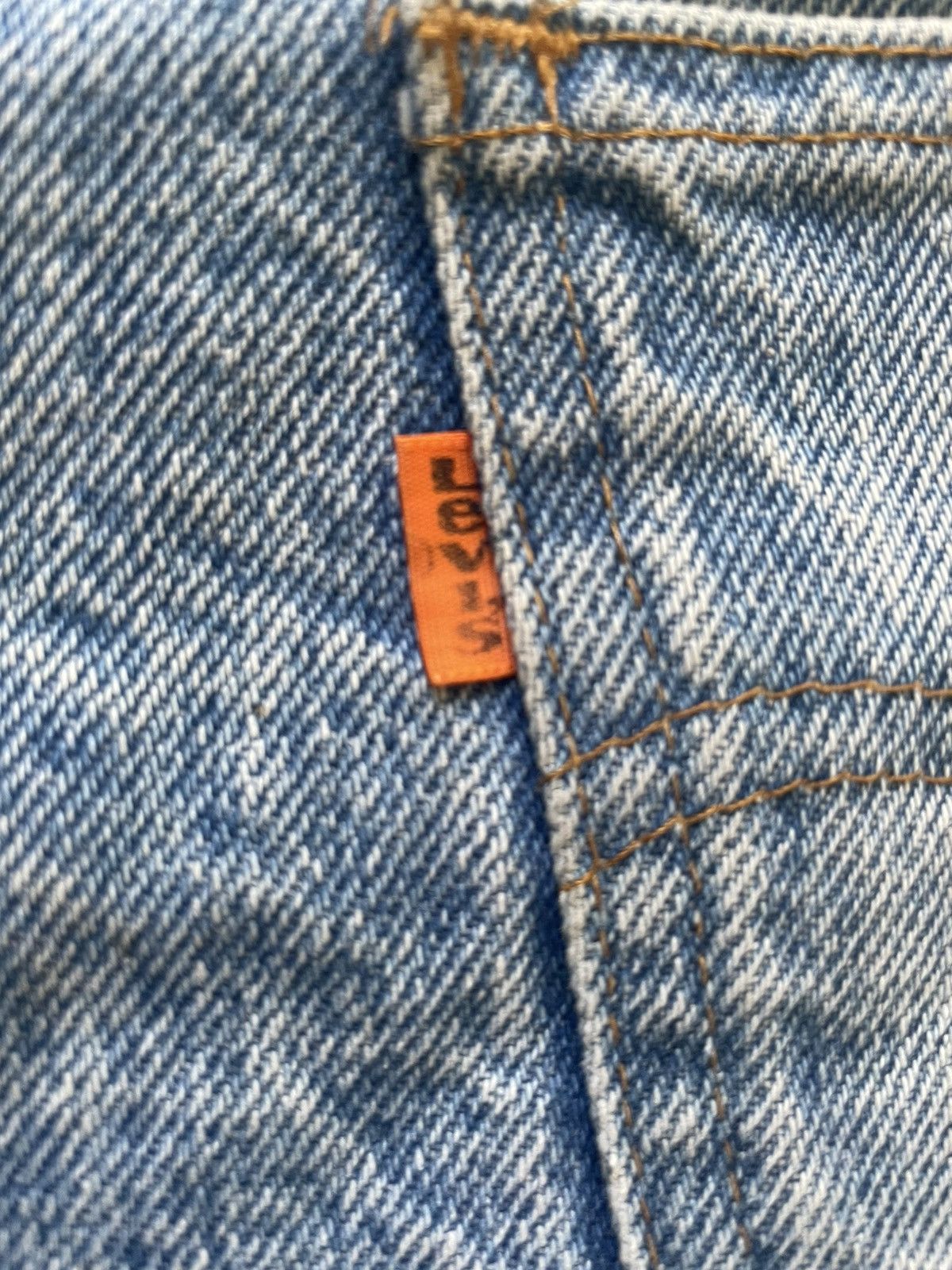 Levi's × Vintage Vintage orange tab fur lined denim Levi’s vest Size US L / EU 52-54 / 3 - 3 Thumbnail