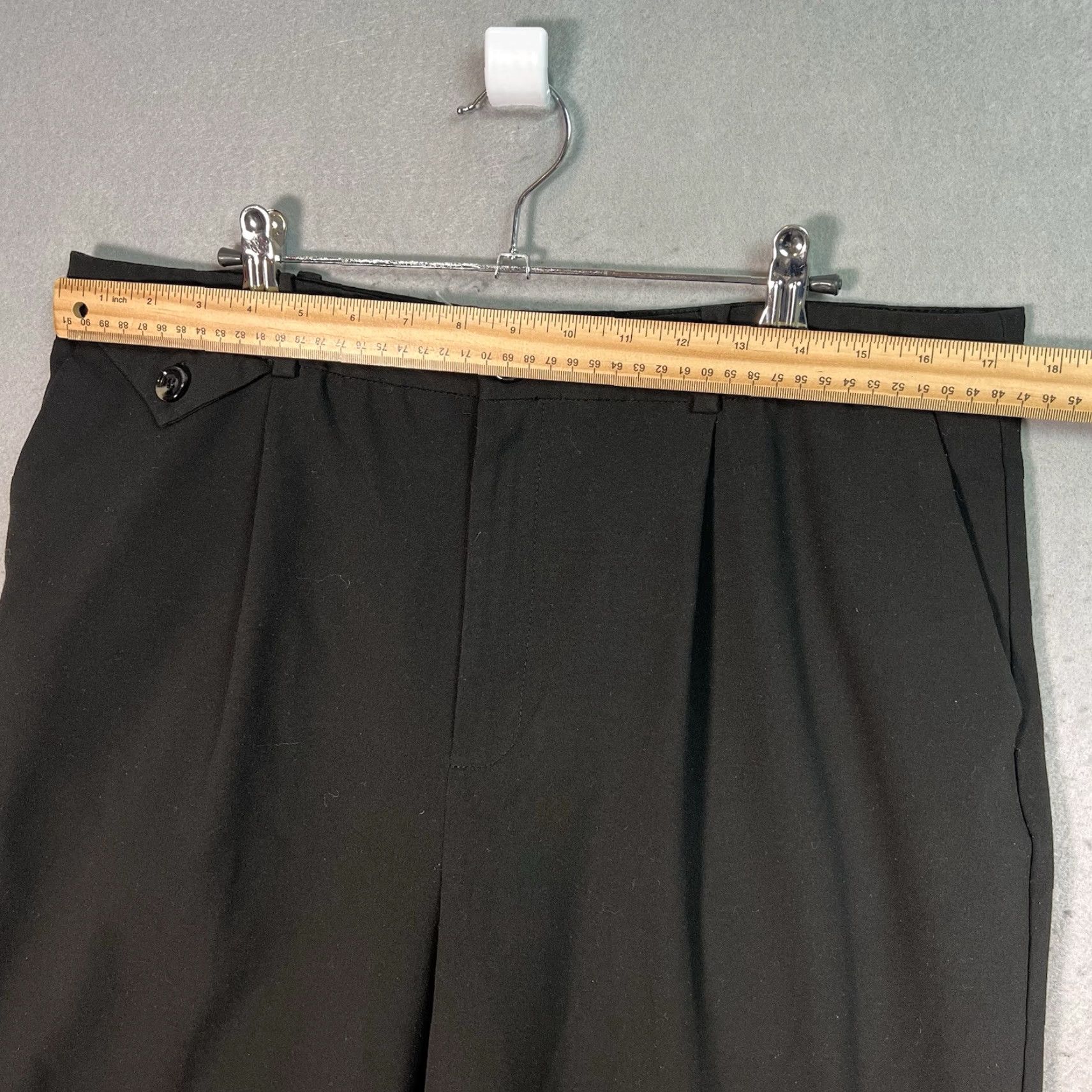 Mango Mango Pleated Pants Womens Size 12 Black Straight Leg Pants Adult Womens 12 Mango Dress Pants Regular Straight Leg Black Size 34" / US 12 / IT 48 - 2 Thumbnail