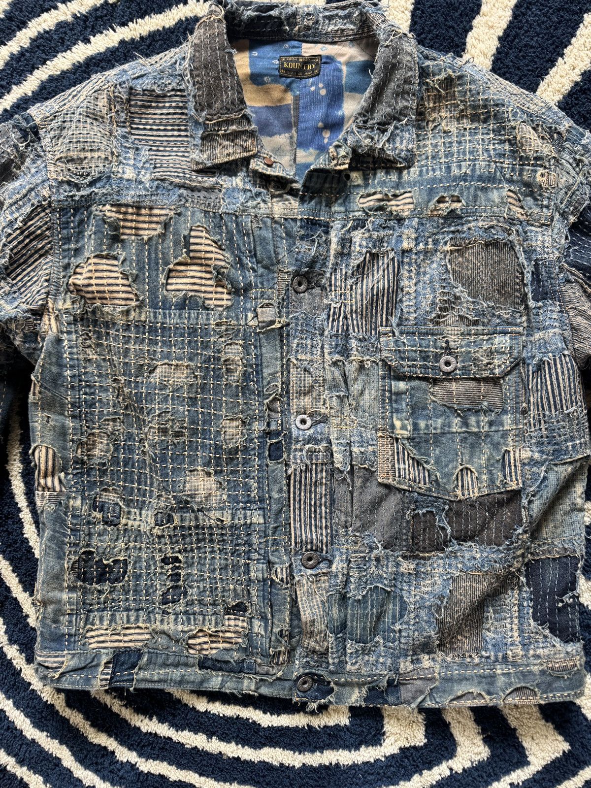 Kapital Kapital Boro Spring 1st Jacket — Indigo (Size 5 / XXL) Size US XL / EU 56 / 4 - 2 Thumbnail