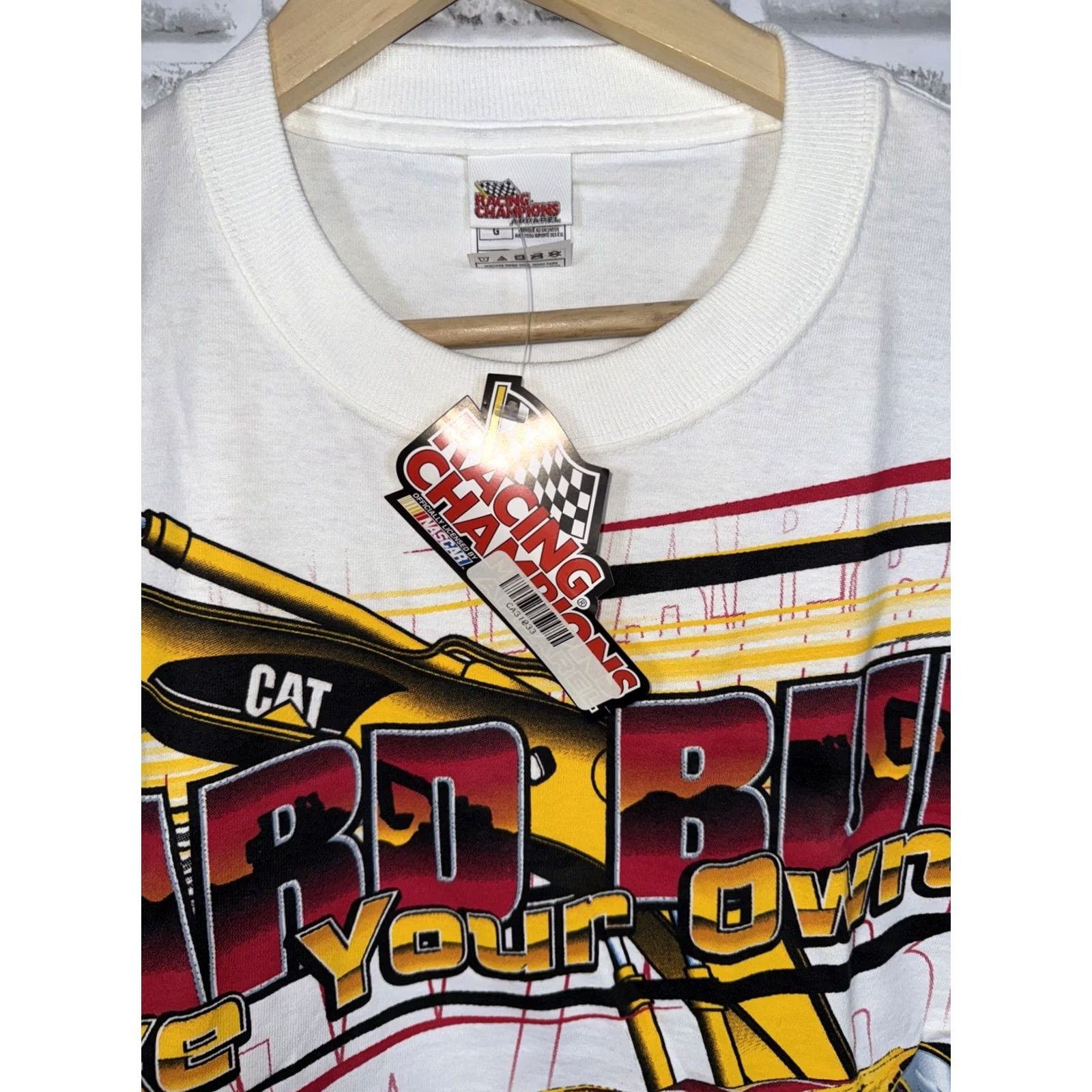 NASCAR VINTAGE NASCAR Ward Burton "Make Your Own Breaks" All Over CAT RACING MENS L NWT T-Shirt Size US L / EU 52-54 / 3 - 2 Thumbnail