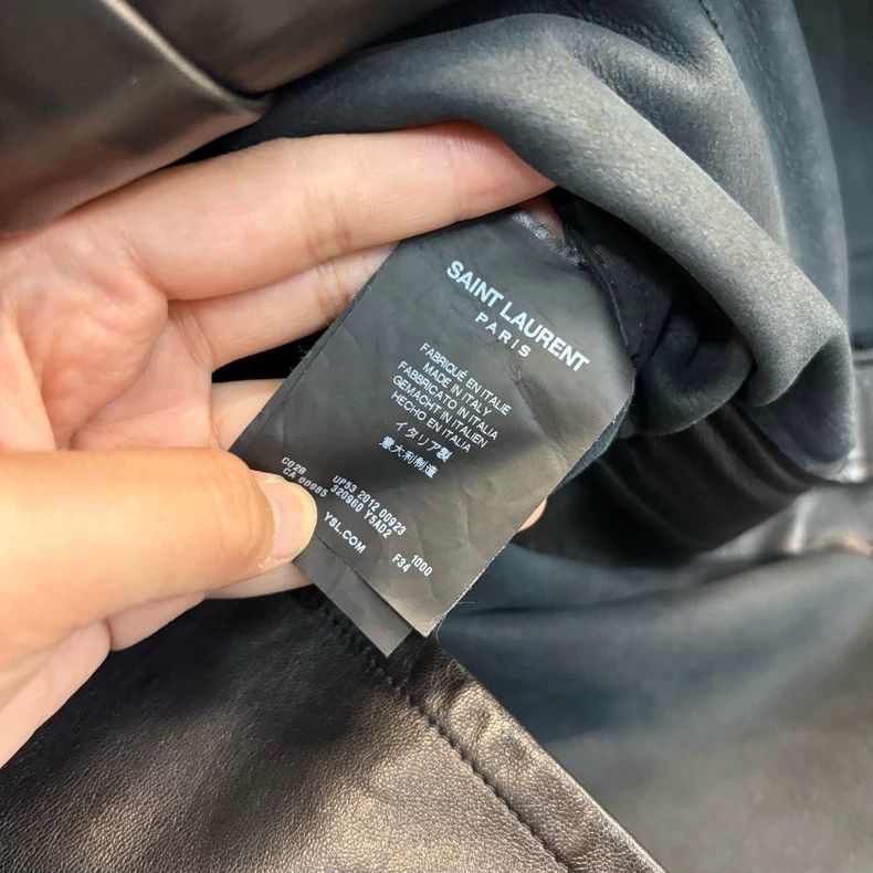 Yves Saint Laurent saint Laurent Black leather jacket 2501-Nextarrow Size XXS / US 00 / IT 34 - 5 Thumbnail