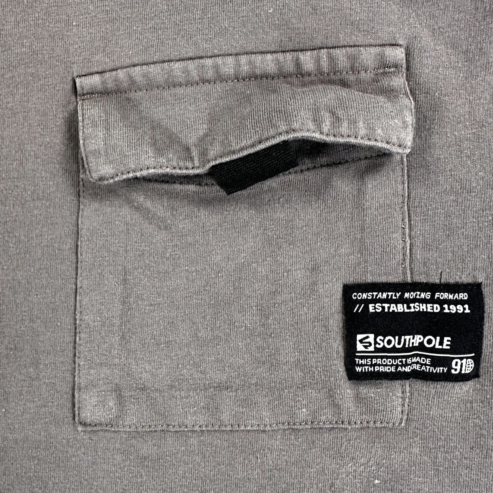 Southpole VINTAGE Southpole Shirt Mens XL Brown Global Expedition Pocket Tagless Tee Logo Crewneck Size US XL / EU 56 / 4 - 2 Thumbnail
