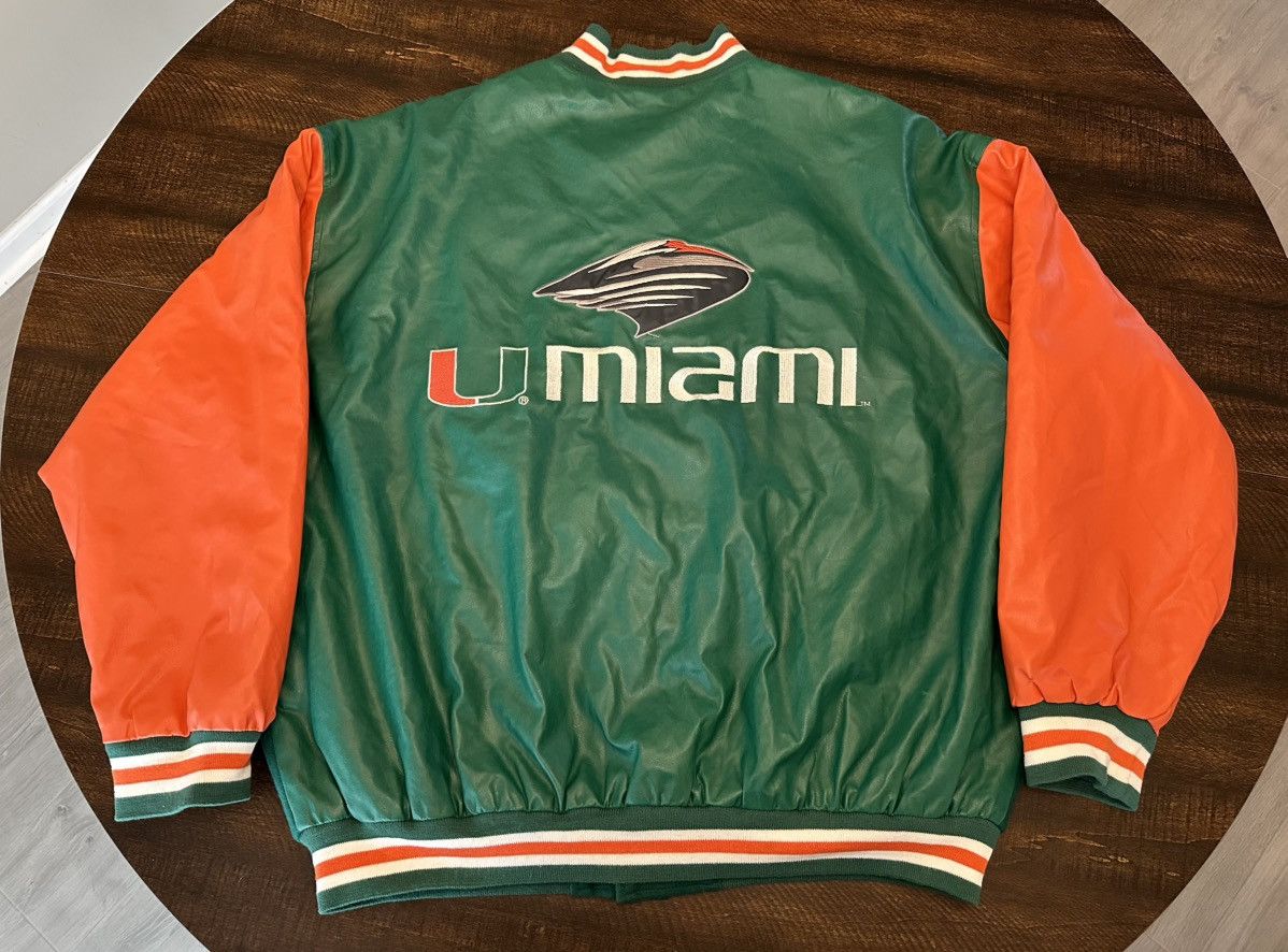 Steve And Barrys Vintage Steve & Barrys Miami Hurricanes Varsity Jacket-XXL Size US XXL / EU 58 / 5 - 1 Thumbnail