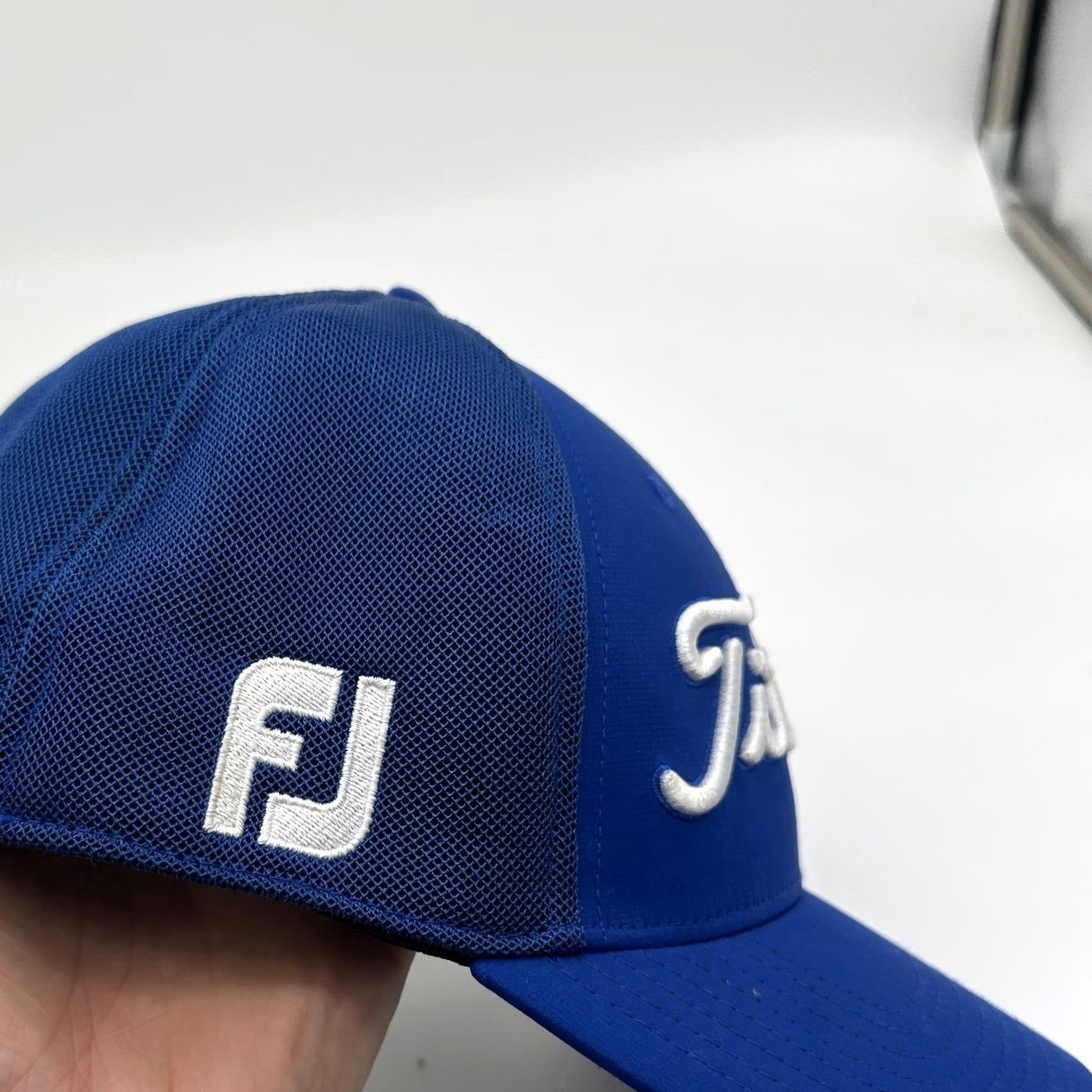 Footjoy FootJoy FJ Pro V1 Baseball Cap Mens Medium-Large Blue Embroidered Titleist Golf Cap Size ONE SIZE - 4 Thumbnail