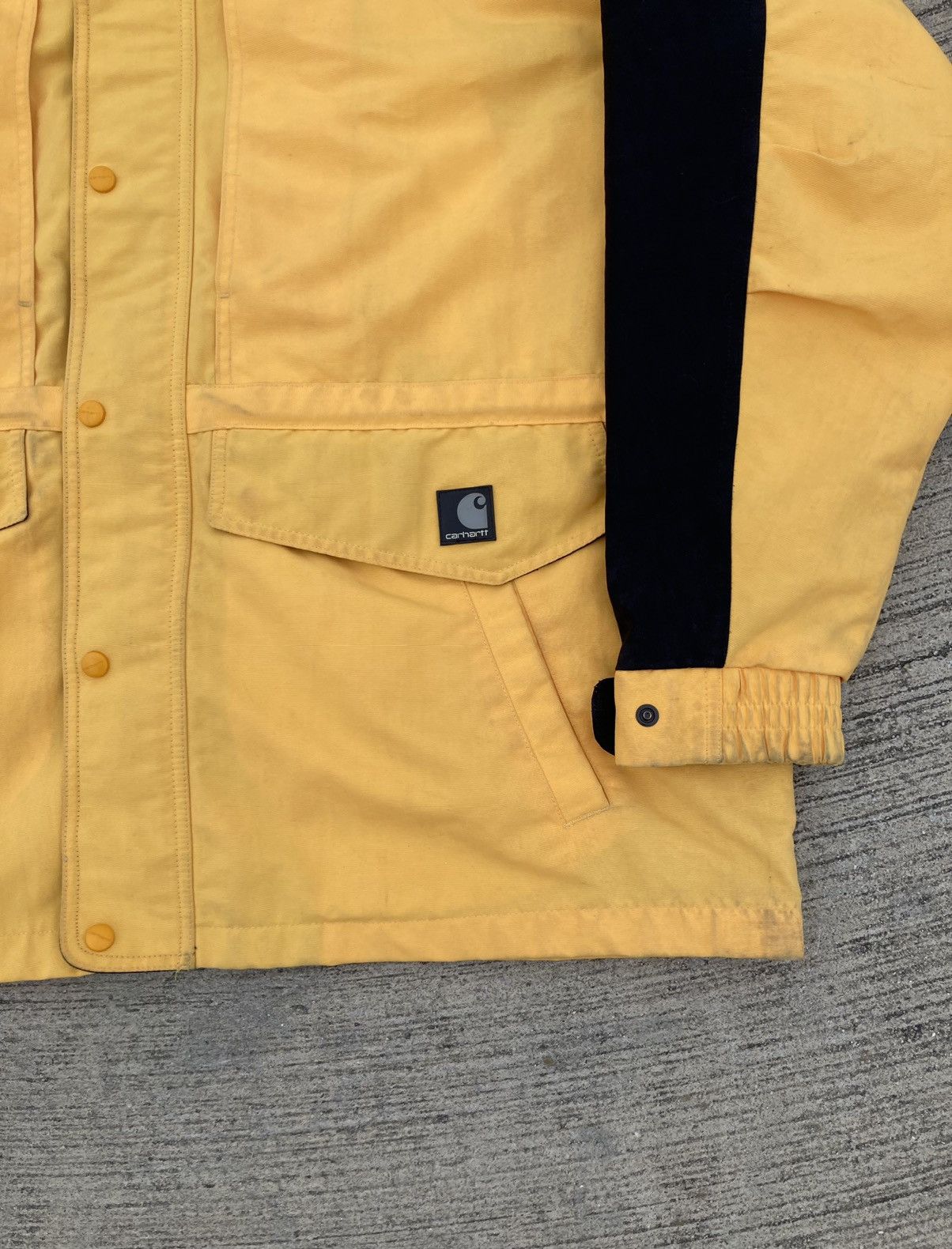 Carhartt Vintage Yellow Carhartt Jacket Yellow Carhartt Over Coat C48 Size US XL / EU 56 / 4 - 3 Thumbnail