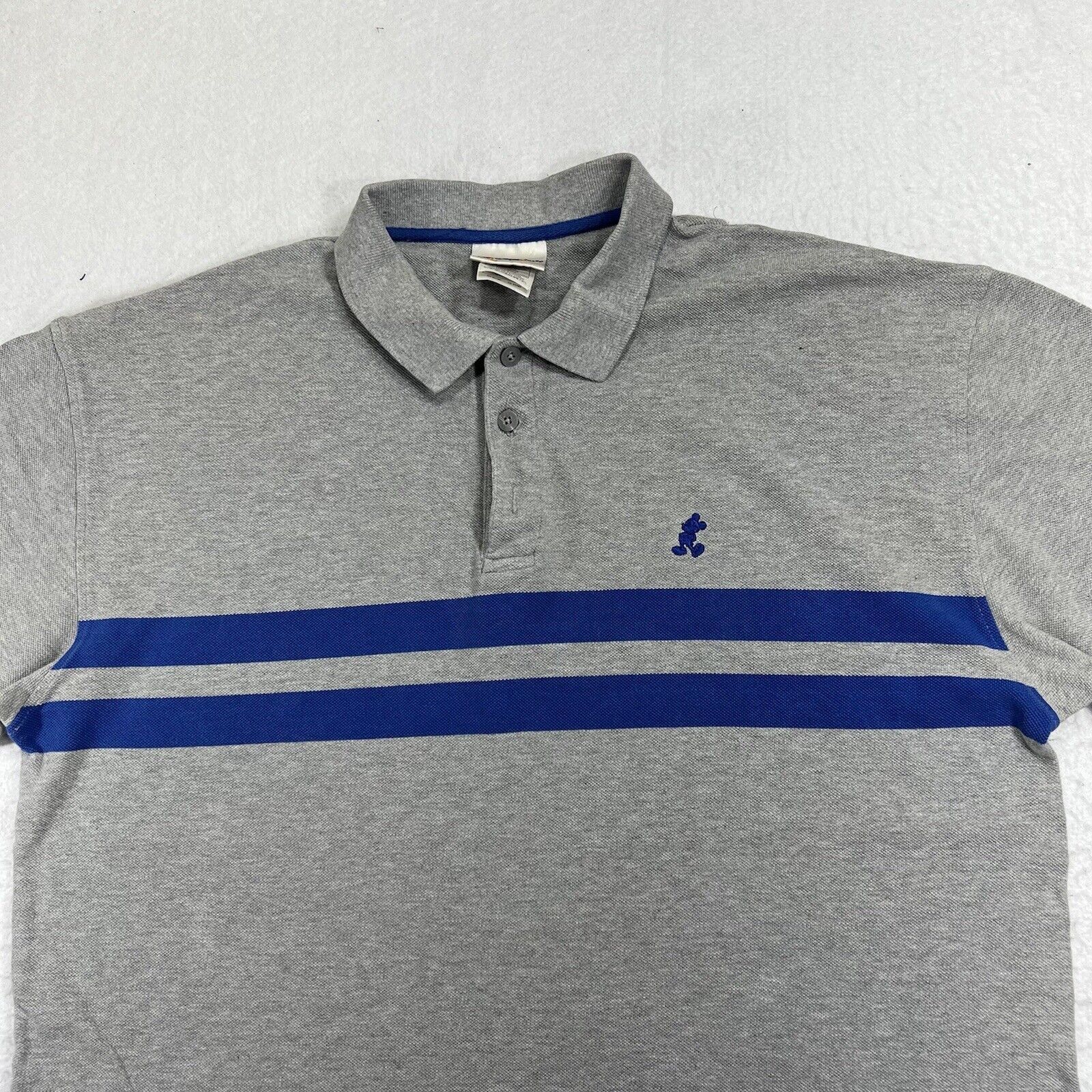 Disney Vintage Walt Disney World Gray Blue Mickey Mouse Polo Size US L / EU 52-54 / 3 - 4 Thumbnail