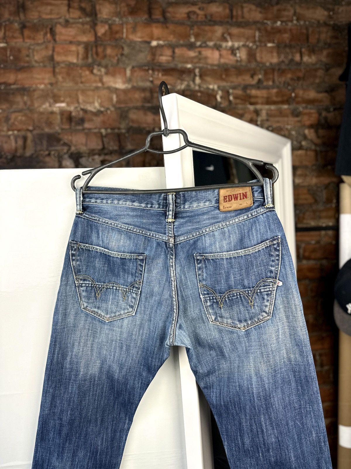 Edwin × Japanese Brand Mens Jeans Edwin ED-55 Relaxed Blue Size: 31/32 Size US 31 - 4 Thumbnail
