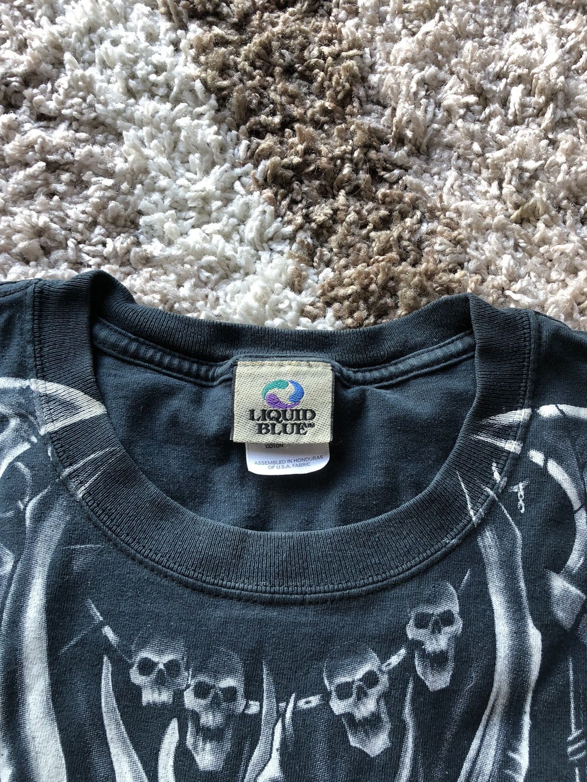 Liquid Blue × Vintage Y2K Vintage Liquid Blue Dragon Skull T-Shirt OverPrint 2001 Size US XL / EU 56 / 4 - 9 Thumbnail