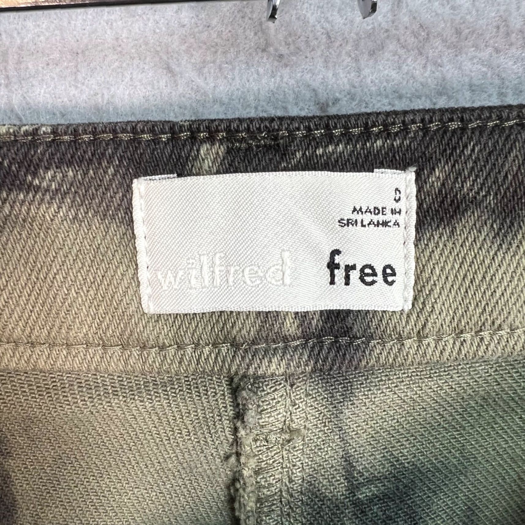 Vintage Wilfred Free Womens Size 0 Tie-Dye High-Waisted Tapered Pants Cotton Blend Size 25" / US 0 / IT 36 - 3 Thumbnail