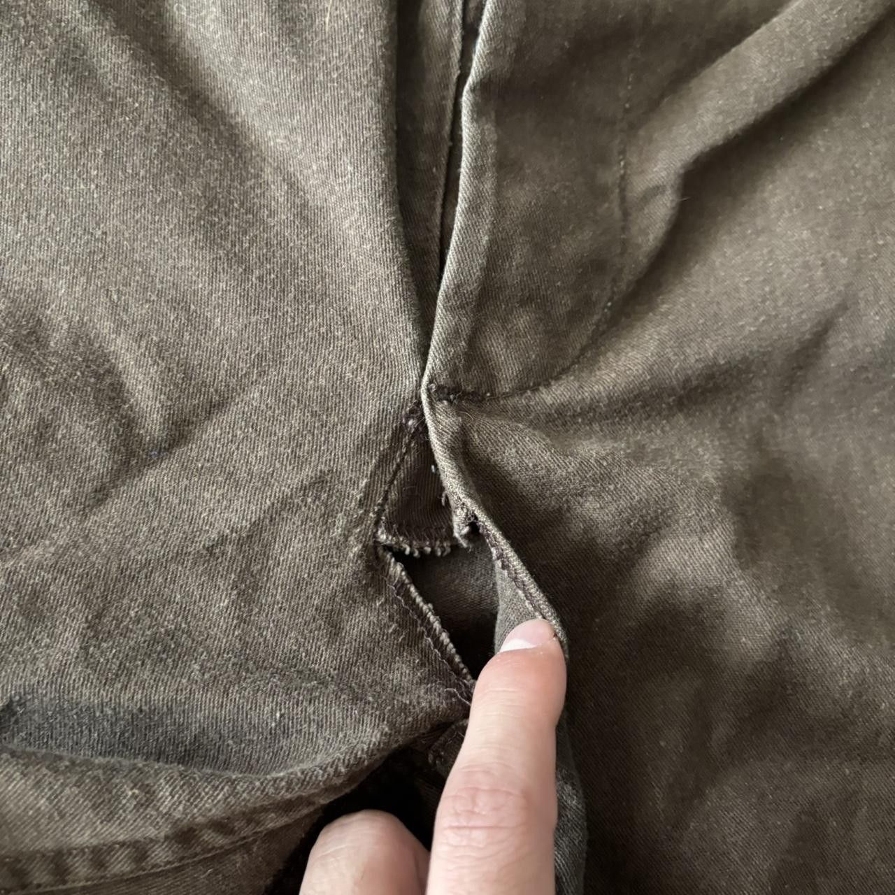 Japanese Brand Crazy Vintage 90s Brown Workwear Skater Style Cargo Pants! 31x30 Size US 31 - 6 Thumbnail