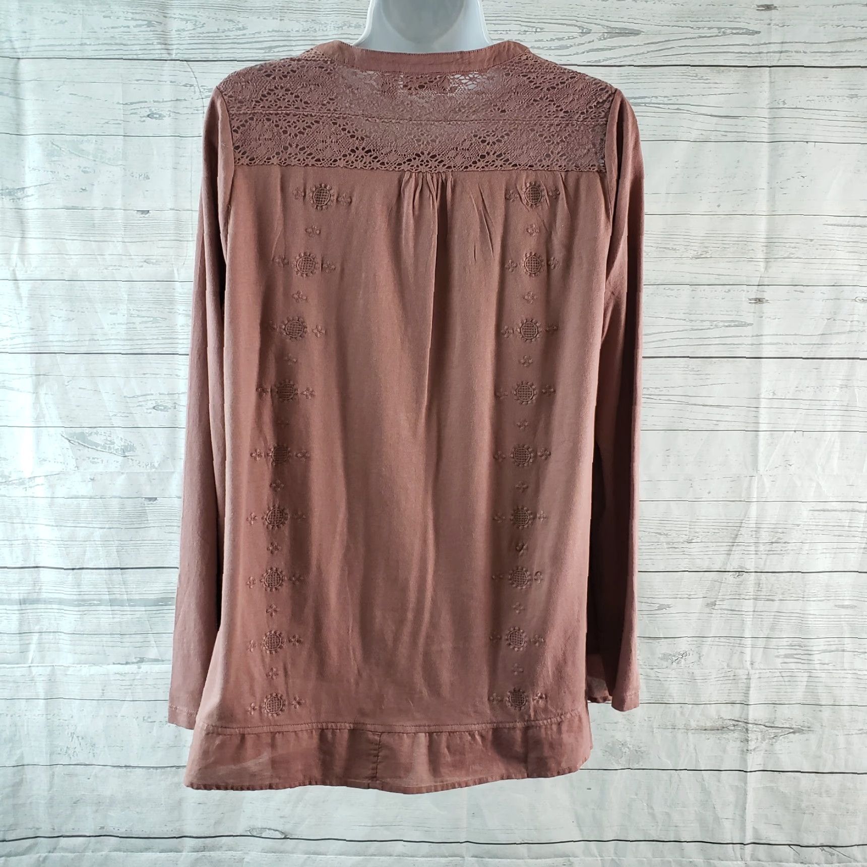 Vintage LOGO Lavish Lori Goldstein Womens Blouse Sz Small Purple Embroidered Button Front Size S / US 4 / IT 40 - 4 Thumbnail