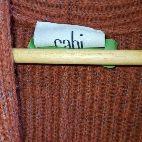 Designer CAbi Love Carol Rosewood Knitted Button Collared SS Sweater Size S / US 4 / IT 40 - 5 Thumbnail