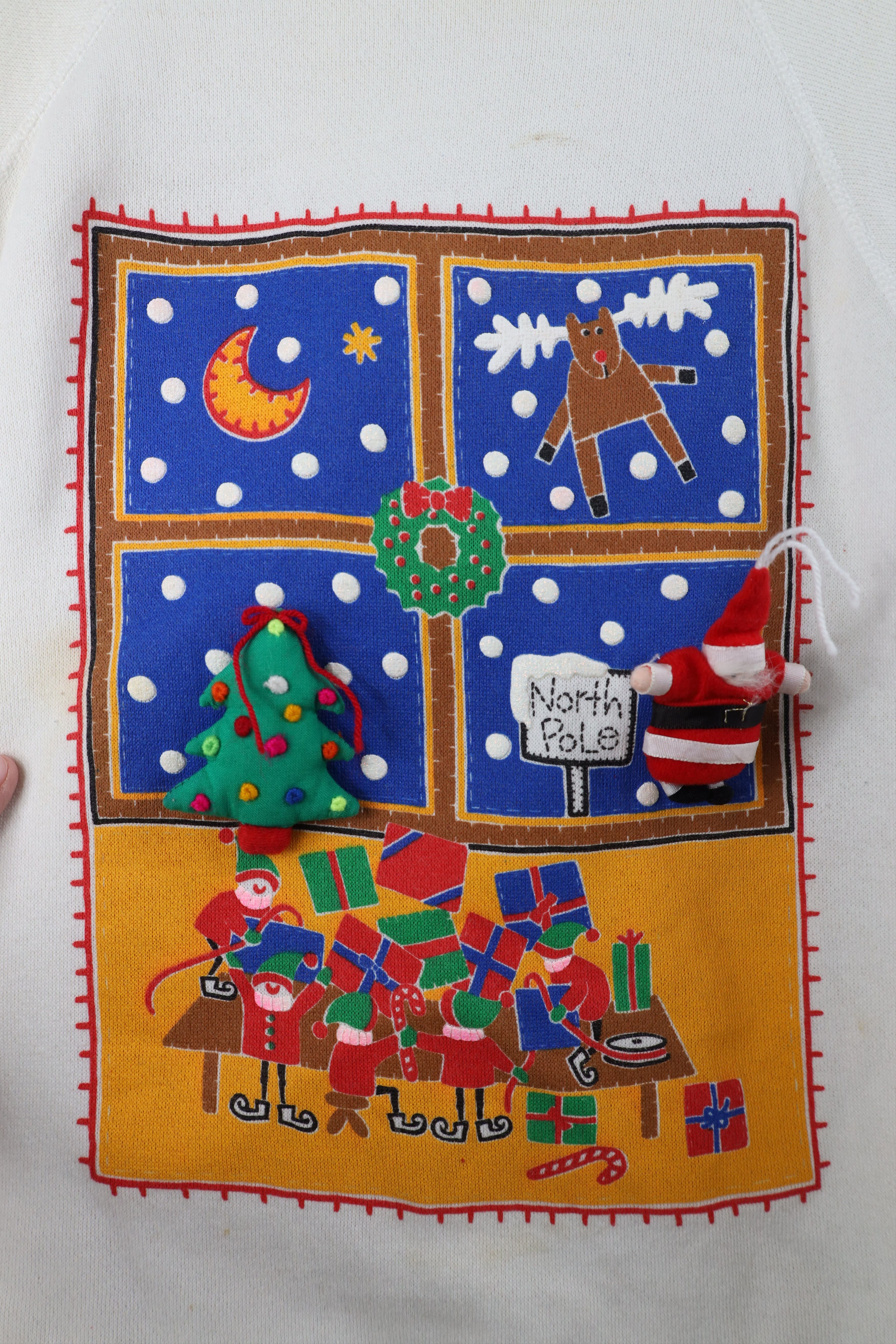 Vintage Vintage 80s Art Works Christmas Trinkets Sweatshirt USA Size ONE SIZE - 5 Thumbnail