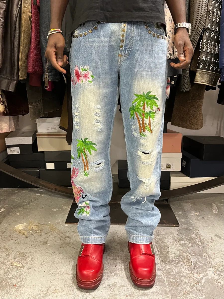 Dolce & Gabbana SS2006 Dolce & Gabbana Honolulu Distressed Denim Jeans Size US 30 / EU 46 - 1 Thumbnail