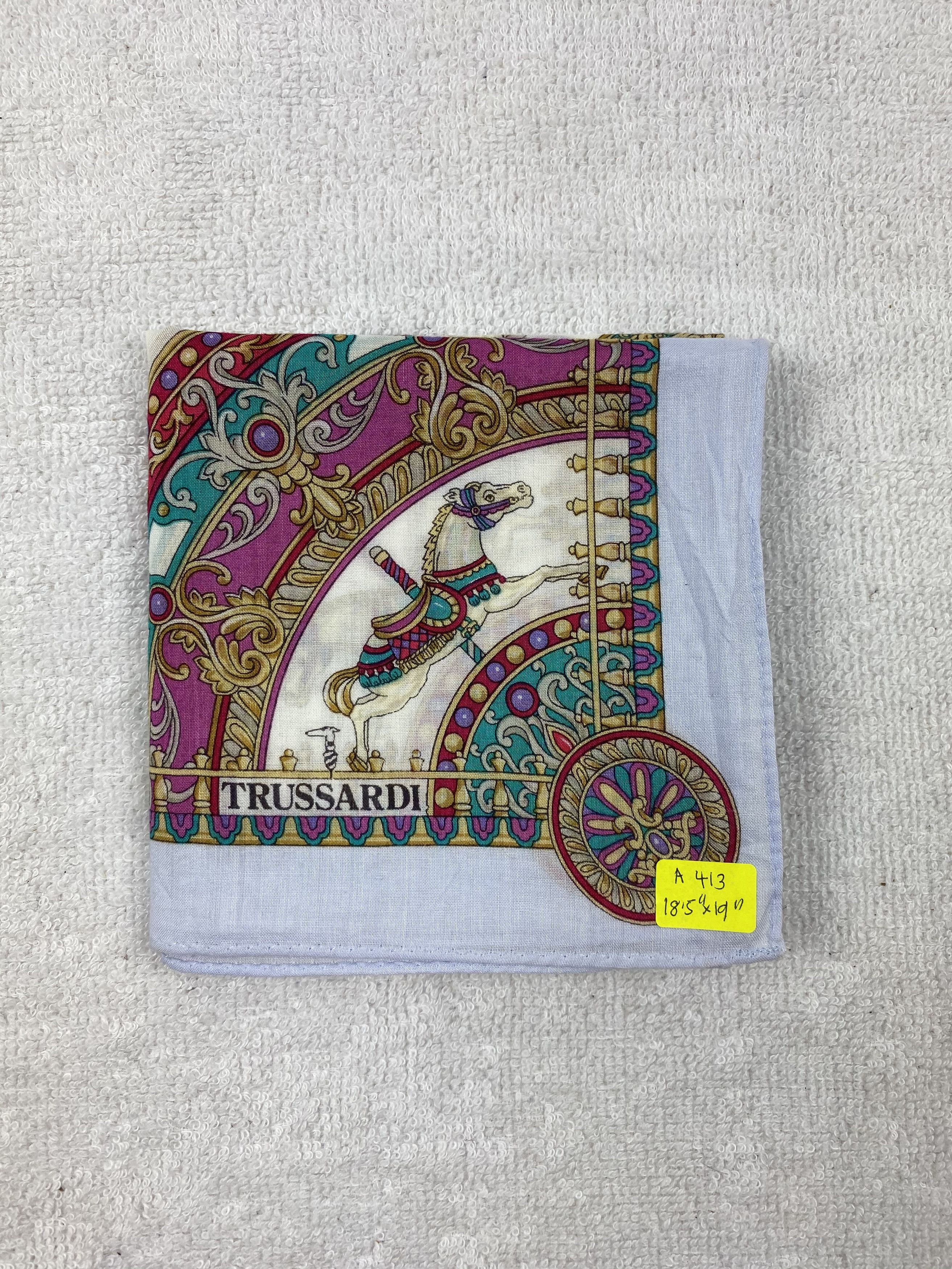 Trussardi × Vintage Trussardi Handkerchief / Bandana / Neckerchief Size ONE SIZE - 6 Thumbnail
