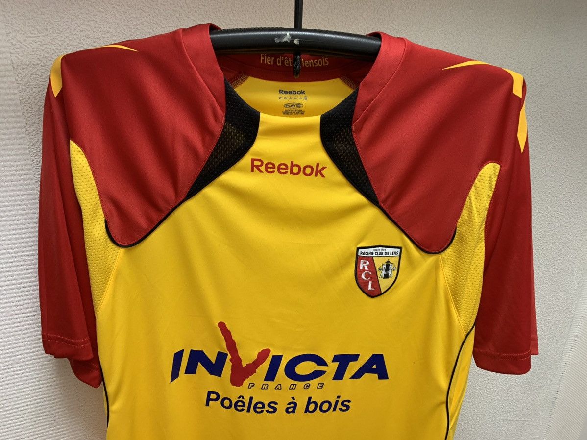 Reebok Lens racing club Rcl Reebok soccer jersey Xl France invicta Size US XL / EU 56 / 4 - 2 Thumbnail