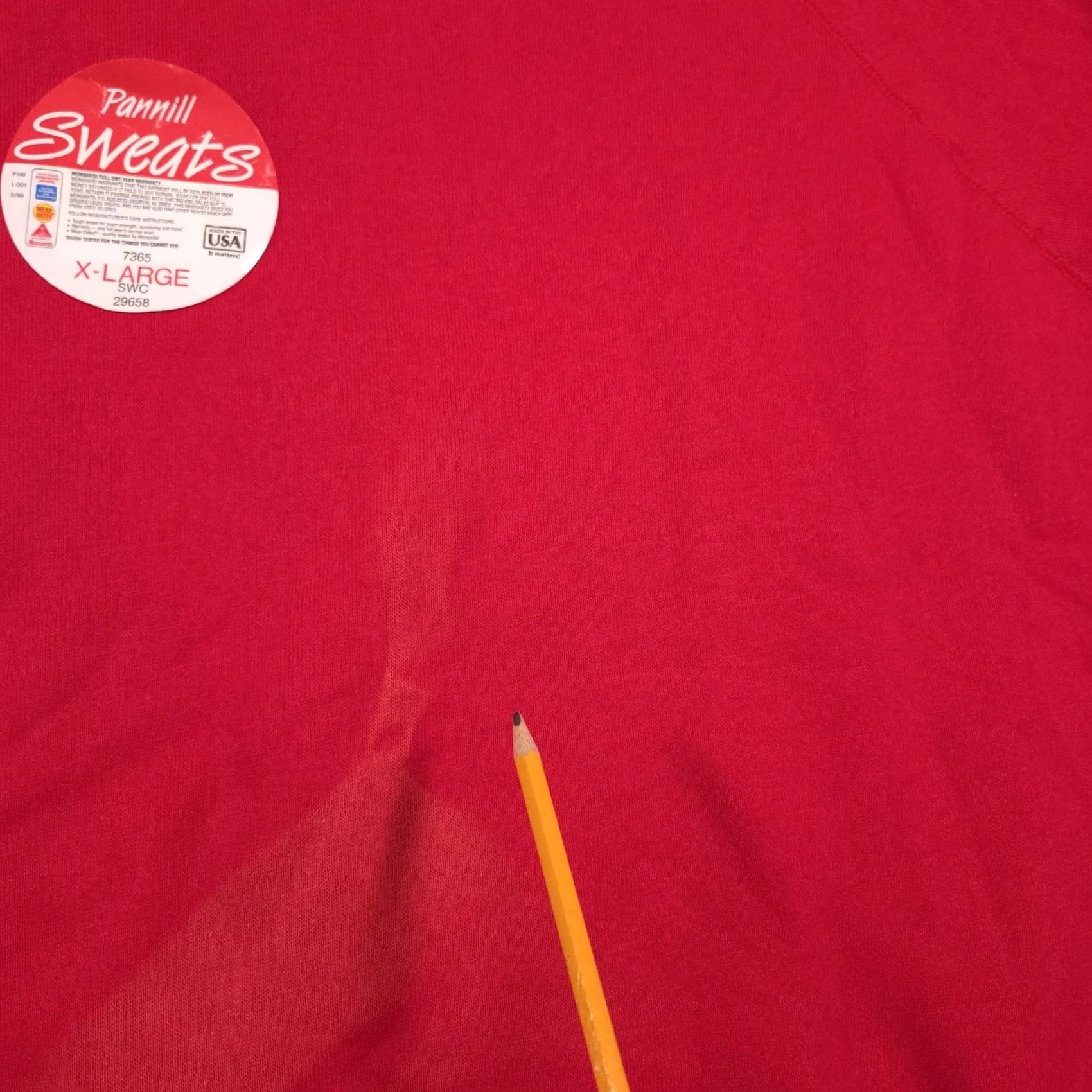 X-LARGE VINTAGE Pannill Sweatshirt Mens X-Large Red Crewneck 50/50 Made in USA 90s Size US XL / EU 56 / 4 - 7 Thumbnail