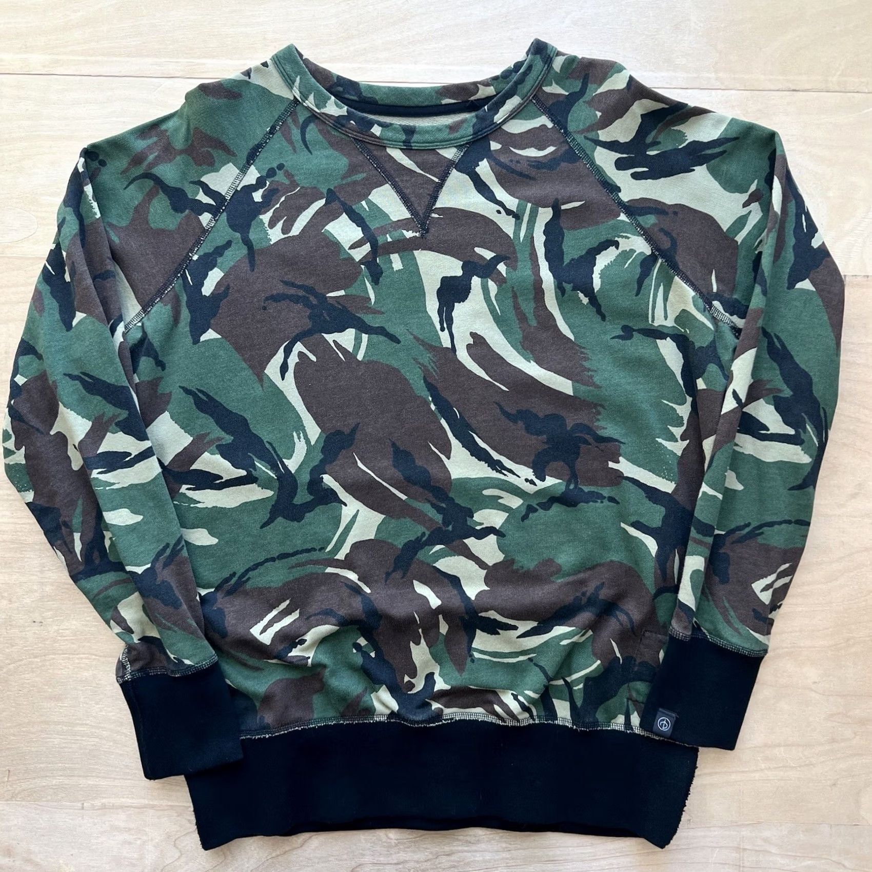 Rag & Bone rag & bone Sweatshirt Small Green Camouflage Pullover New York Military Punk Mens Size US S / EU 44-46 / 1 - 2 Thumbnail