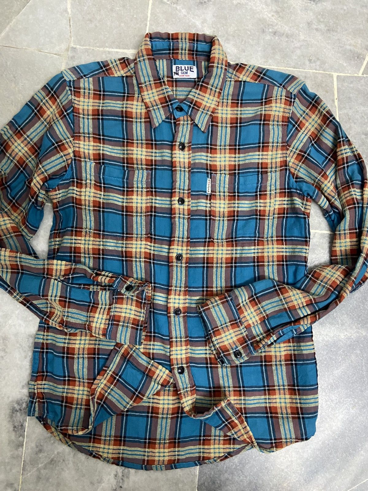 Japanese Brand Gaijin Made Flannel Shirt Size US M / EU 48-50 / 2 - 1 Thumbnail