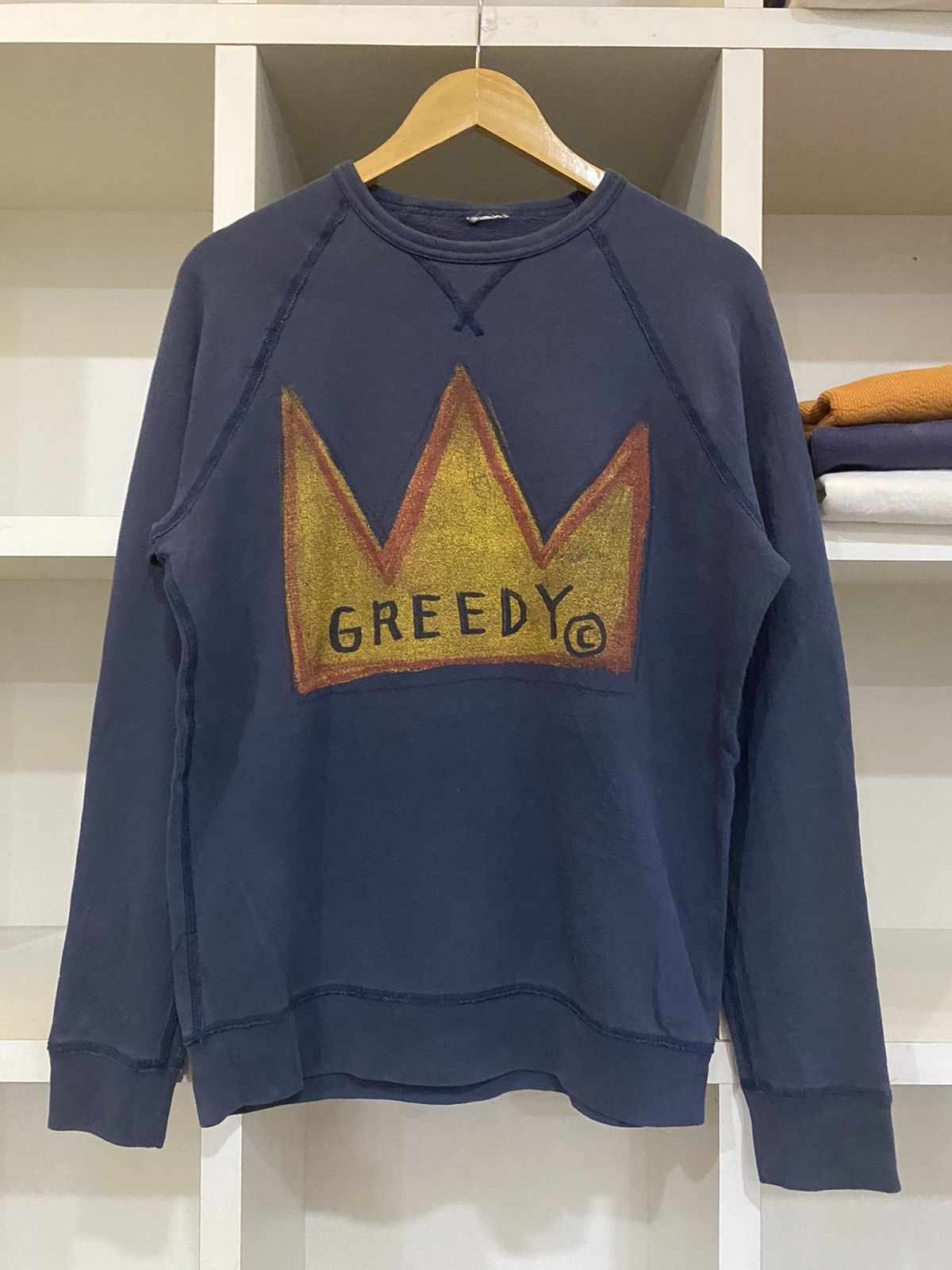 Greedy Genius × Vintage Vintage Greedy Sweatshirt Size US S / EU 44-46 / 1 - 1 Thumbnail