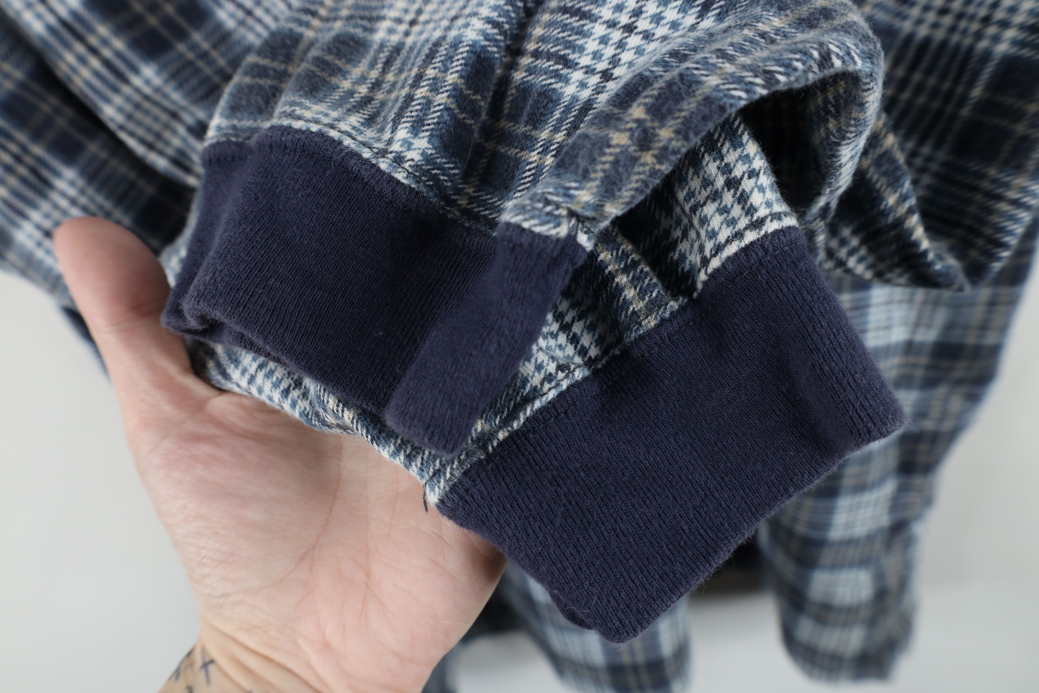 Vintage Vintage 90s Streetwear Plaid Long Sleeve Rugby Polo Size US XL / EU 56 / 4 - 9 Thumbnail