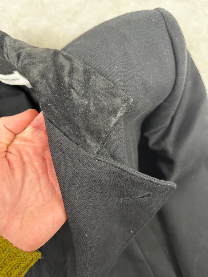 Yves Saint Laurent 2000s Yves Saint Laurent Black Classy Caban Jacket Size 42R - 10 Thumbnail
