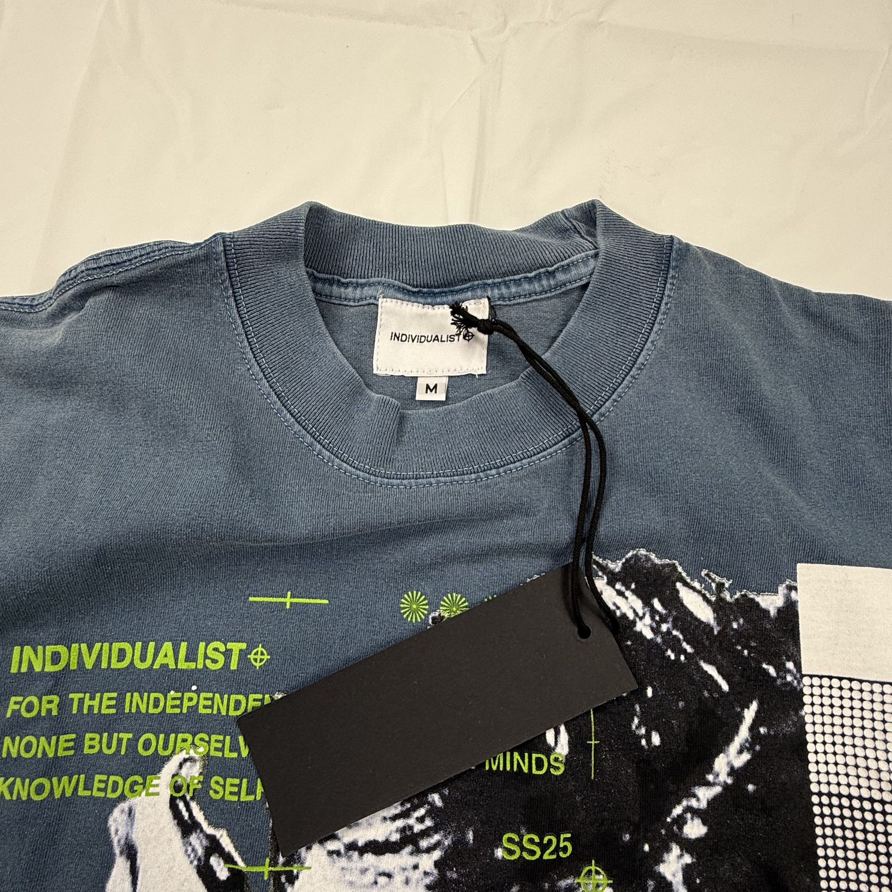 INDIVIDUALIST Individualist SS25 Are You You Graphic Tee Slate Blue Mens Size US M / EU 48-50 / 2 - 2 Thumbnail