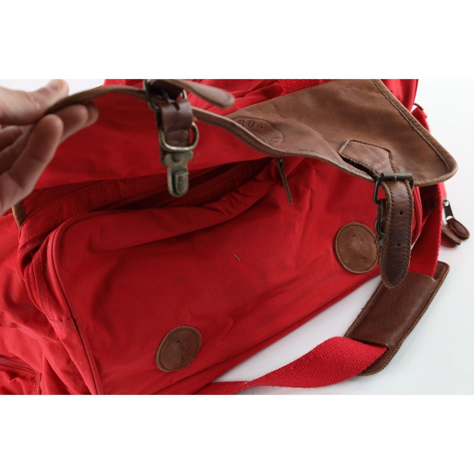 Marlboro × Vintage Vintage 90s Distressed Spell Out Marlboro Duffel Bag Size ONE SIZE - 12 Thumbnail