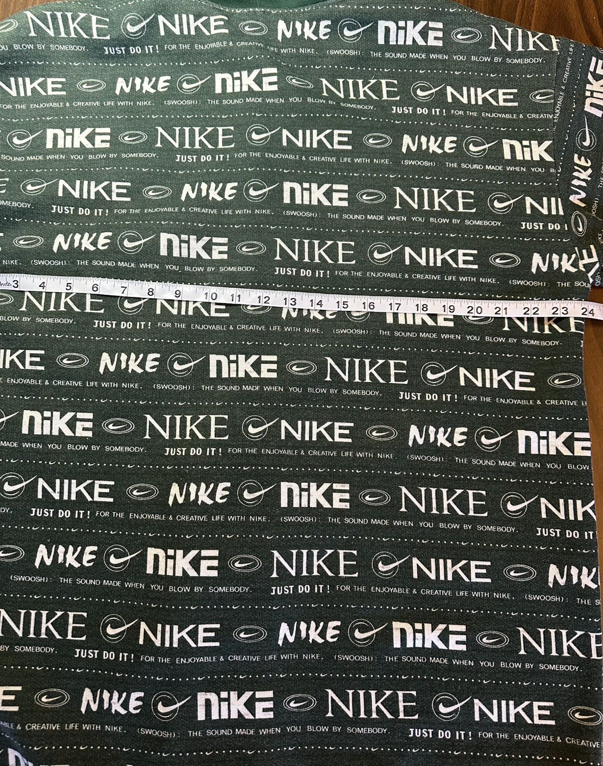 Nike GRAIL Vintage 90s Nike AOP Hoodie XL Green Size US XL / EU 56 / 4 - 9 Thumbnail